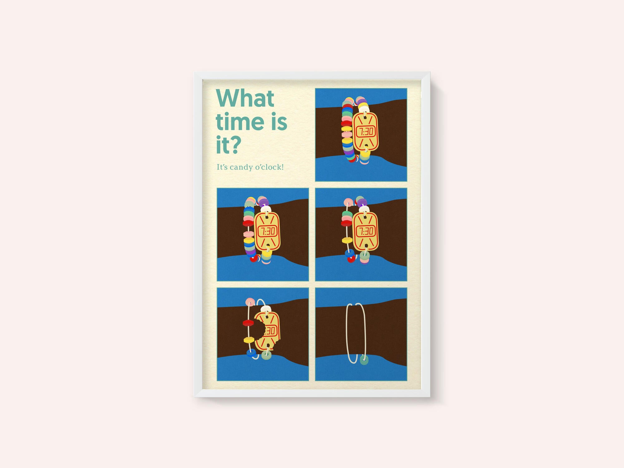 Poster Candy Clock