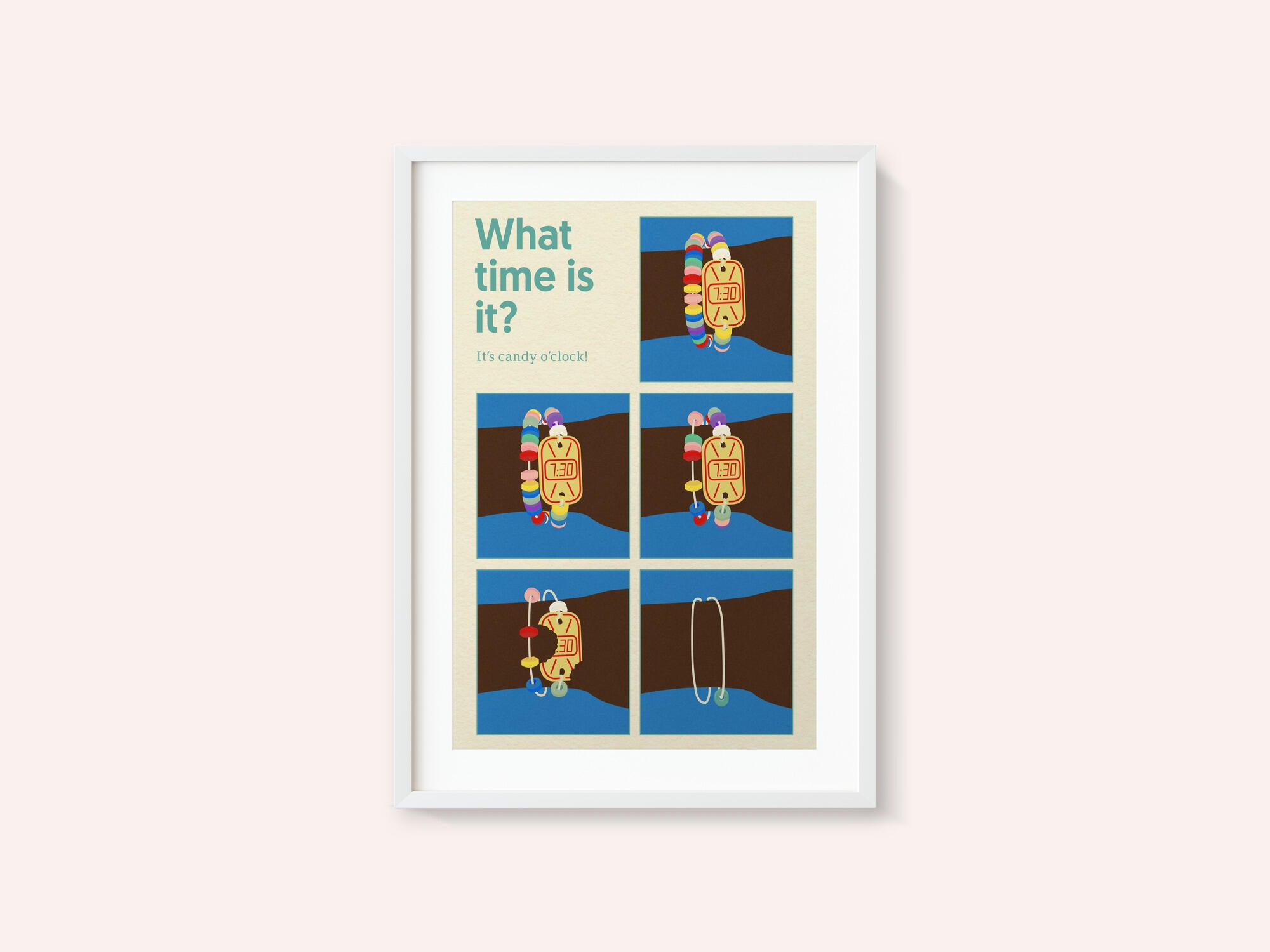 Poster Candy Clock