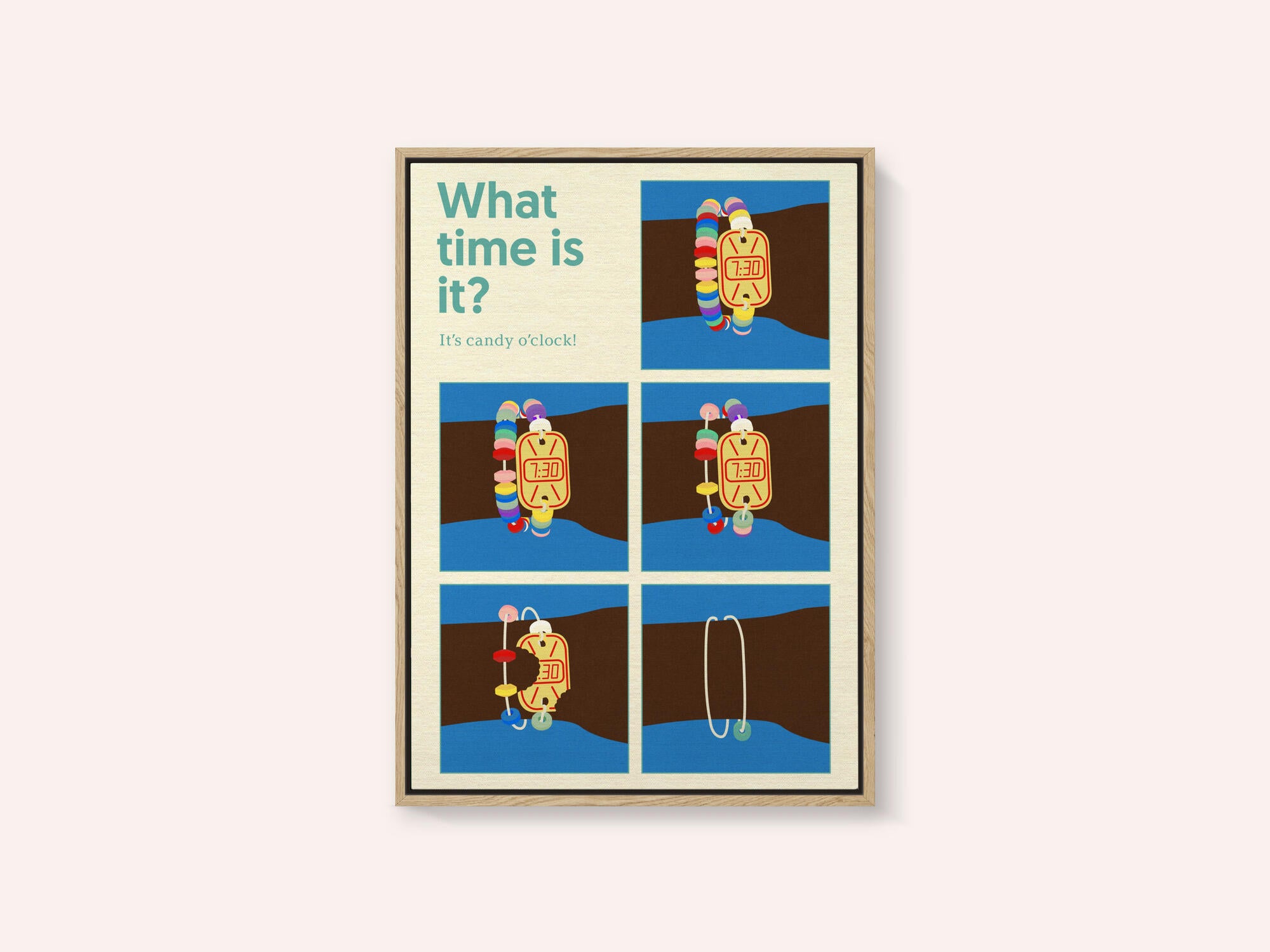 Poster Candy Clock