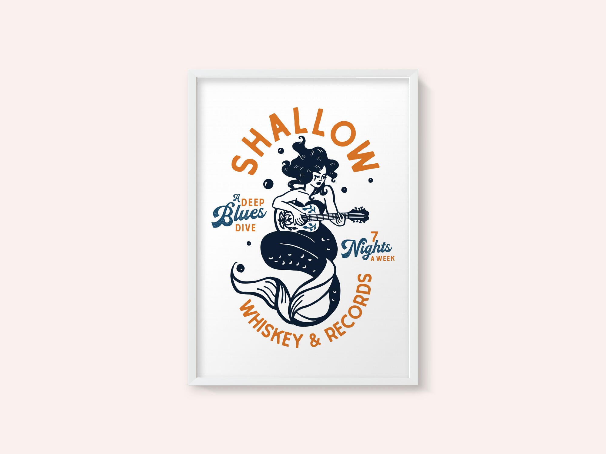 Shallow Whiskey &amp; Records Dive Bar Music Mermaid