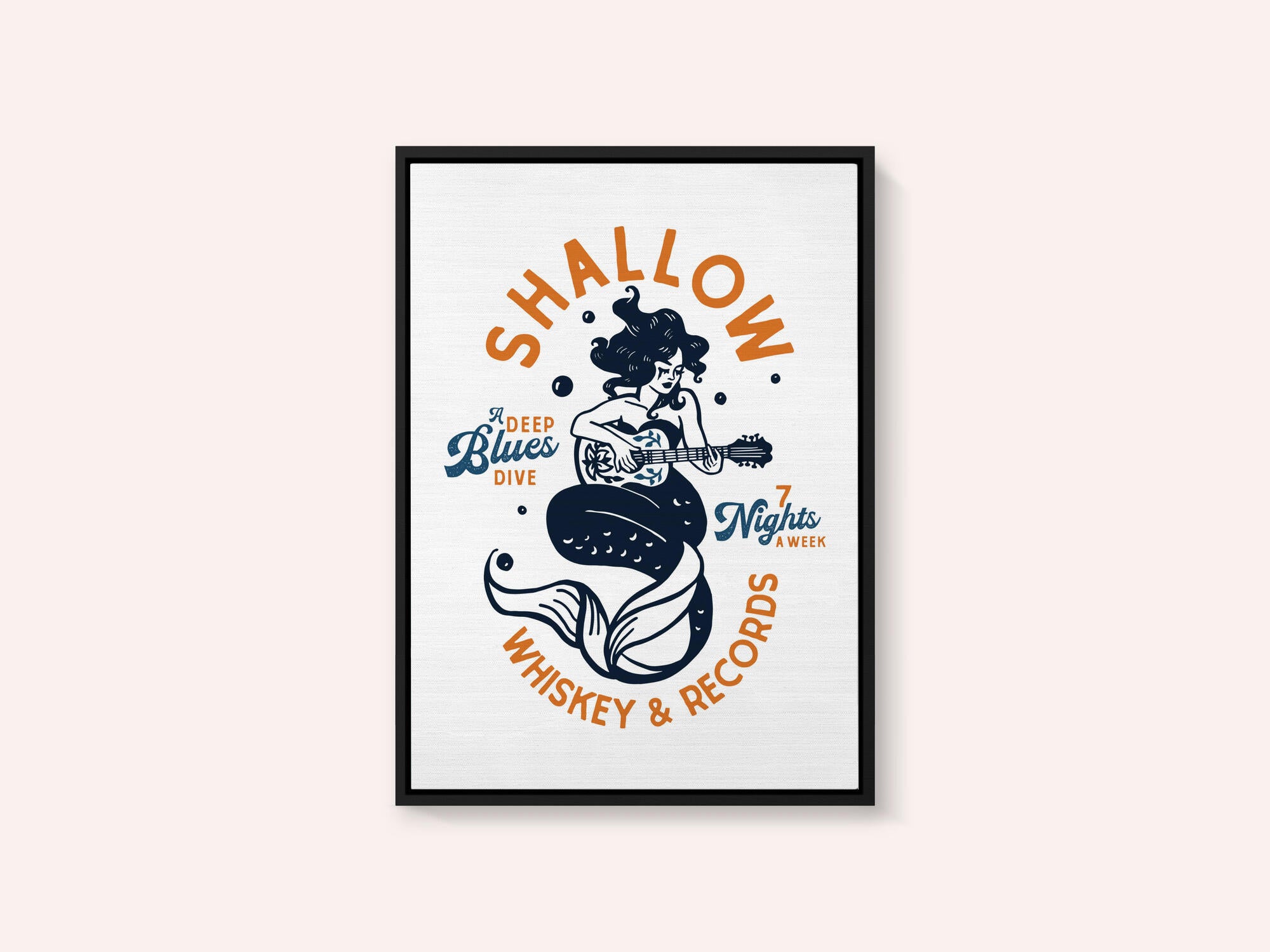 Shallow Whiskey &amp; Records Dive Bar Music Mermaid