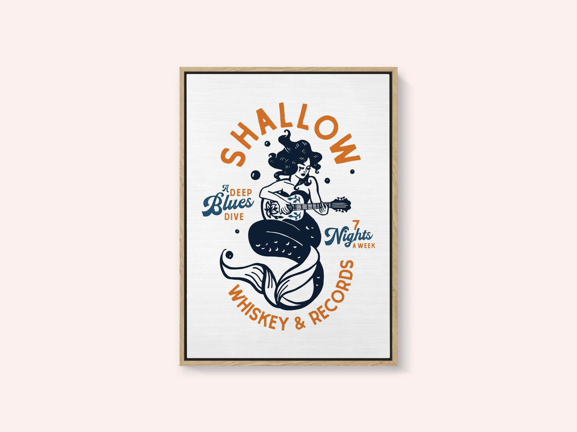 Shallow Whiskey &amp; Records Dive Bar Music Mermaid