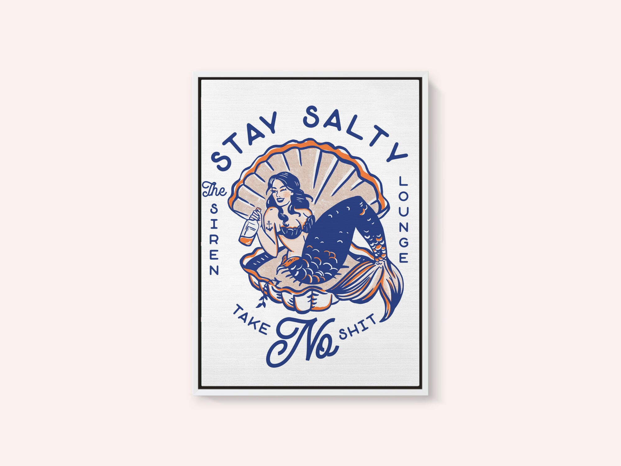 Stay Salty Siren Lounge Pin-Up Mermaid