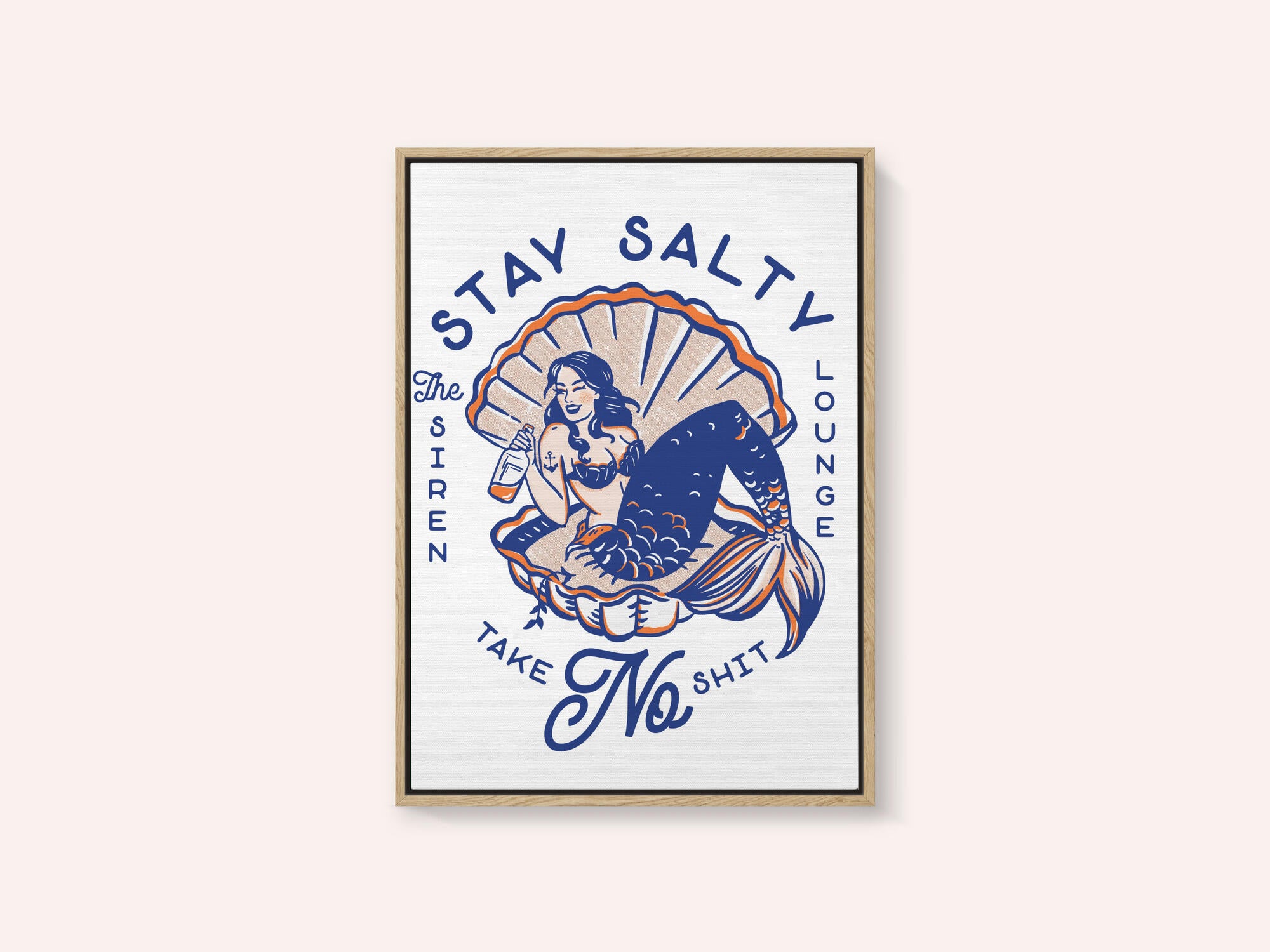 Stay Salty Siren Lounge Pin-Up Mermaid