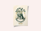 Saddle Up Buttercup Cowboy &amp; Horse Art Print