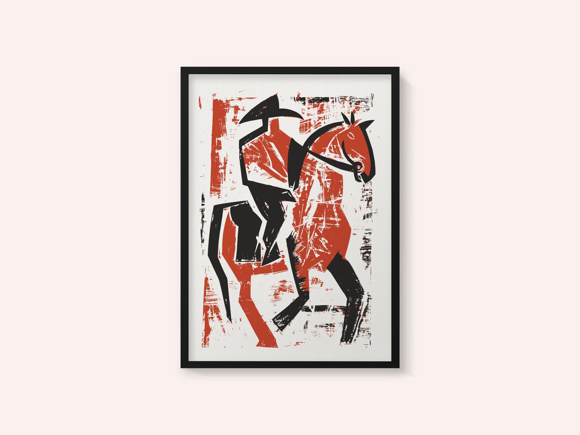 Abstract Horse Rider
