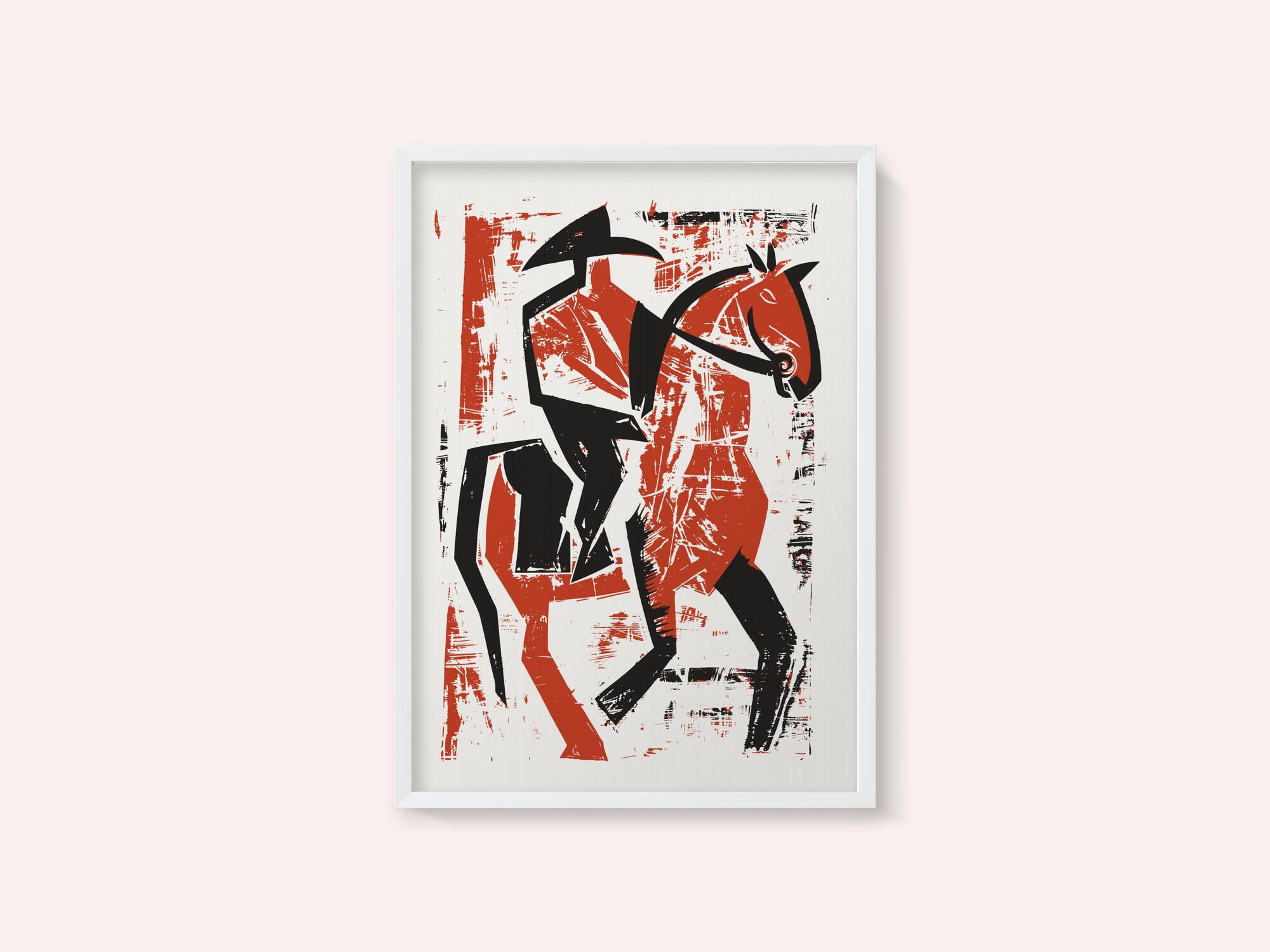 Abstract Horse Rider