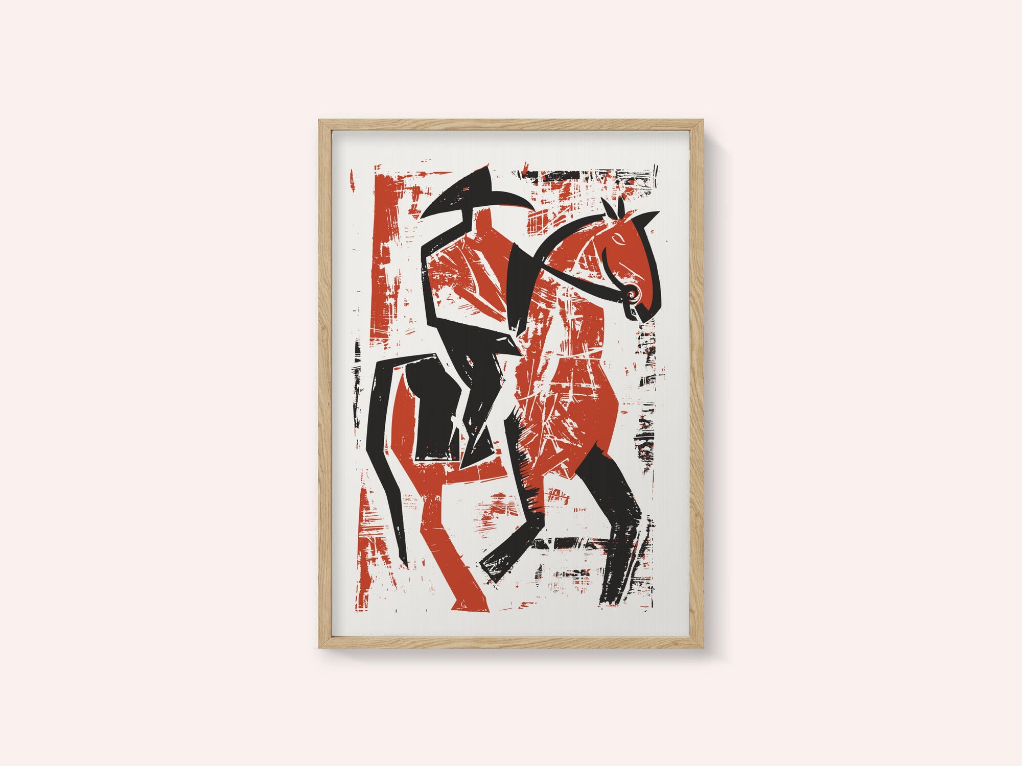 Abstract Horse Rider