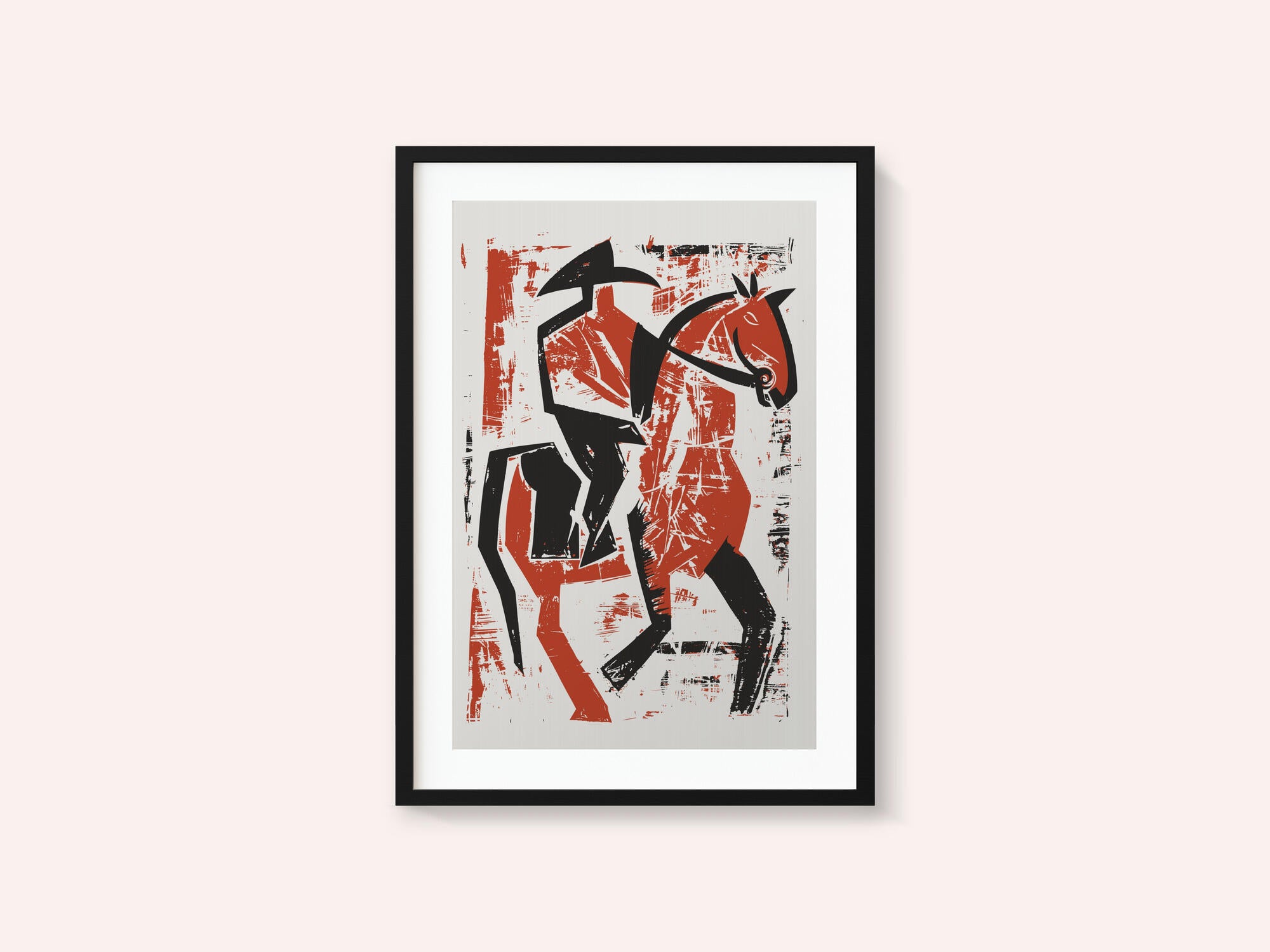 Abstract Horse Rider