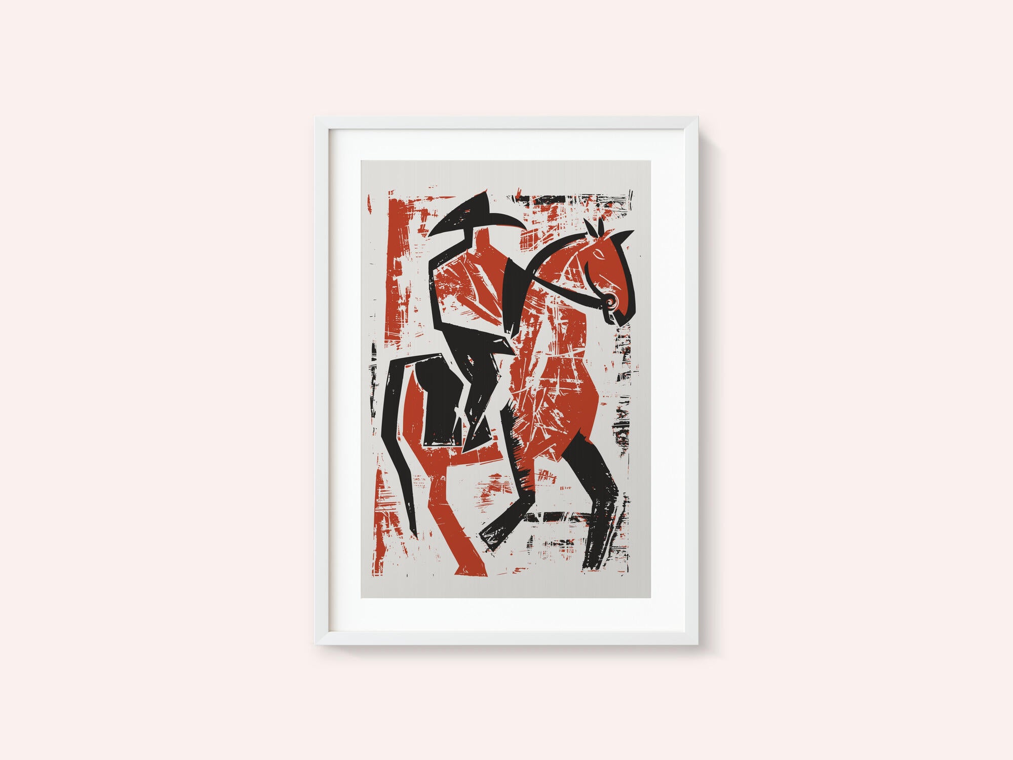 Abstract Horse Rider