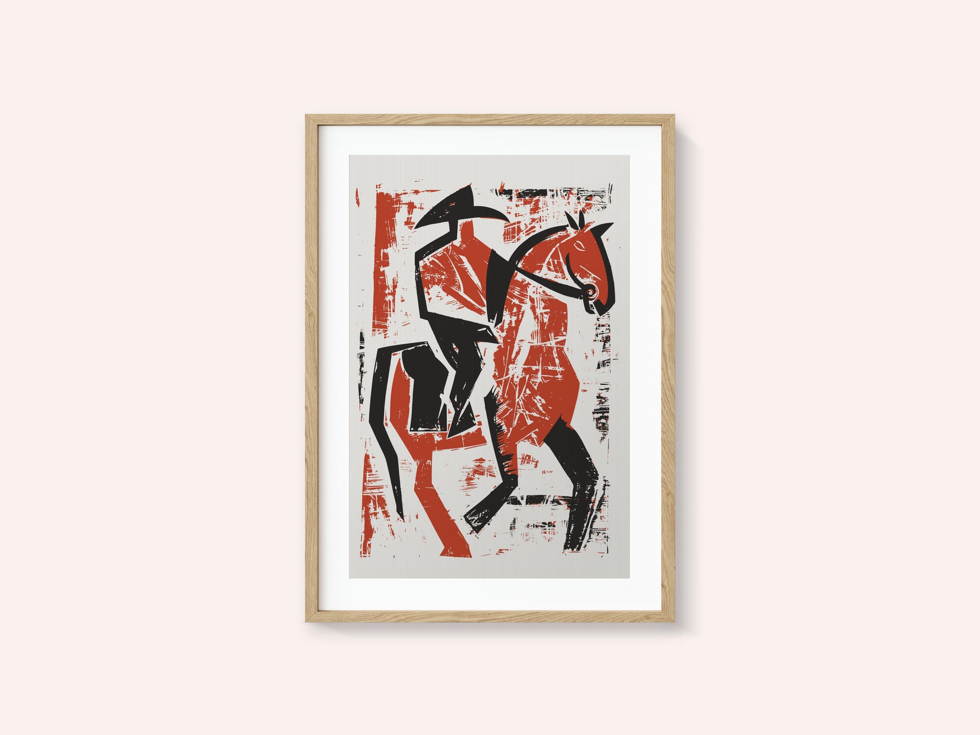 Abstract Horse Rider