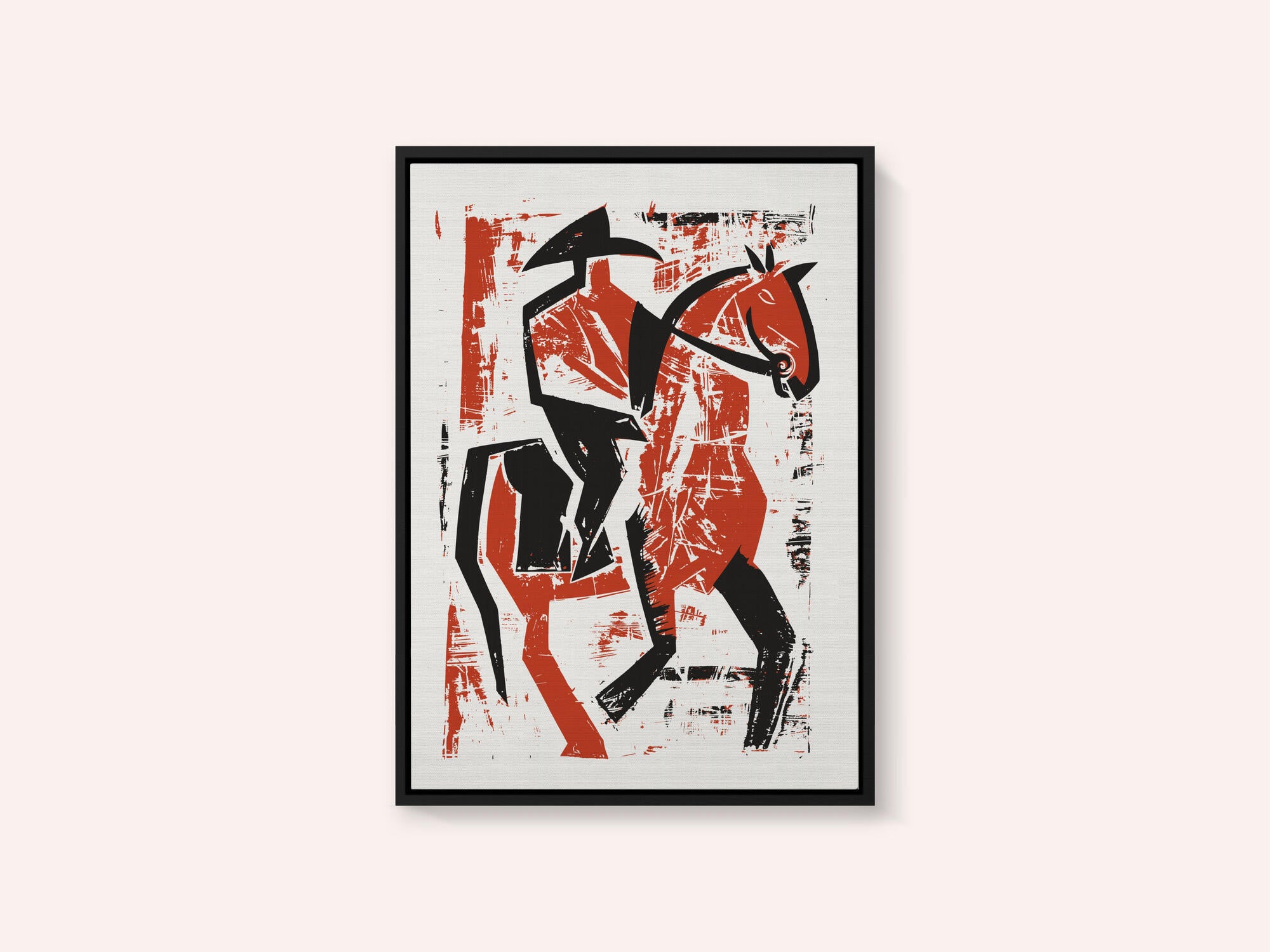 Abstract Horse Rider