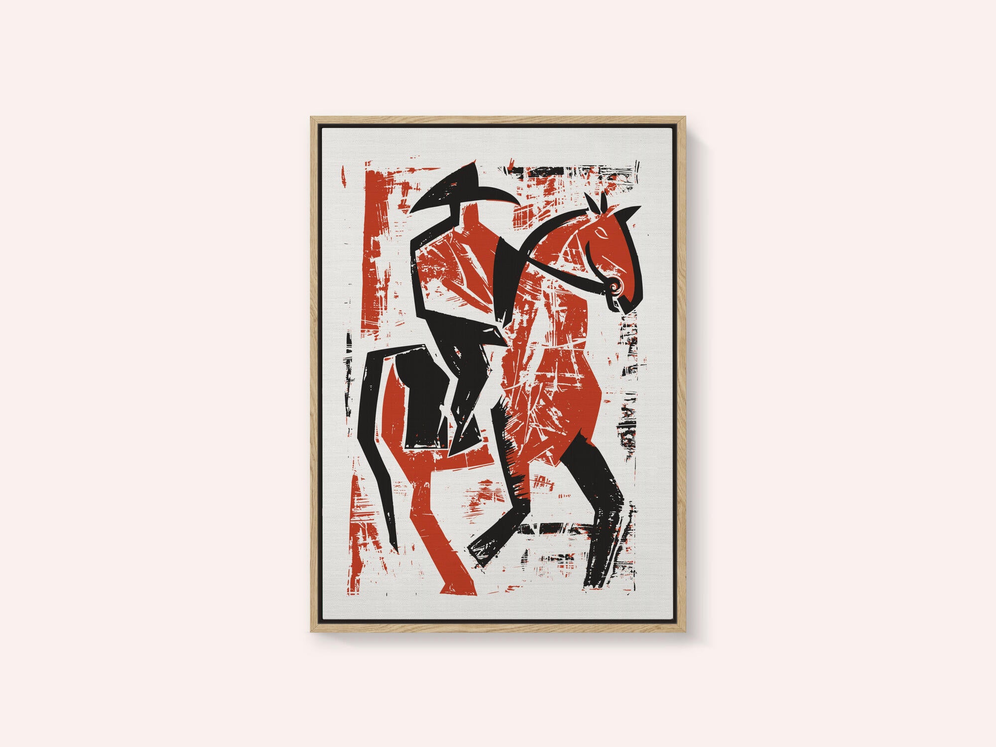 Abstract Horse Rider