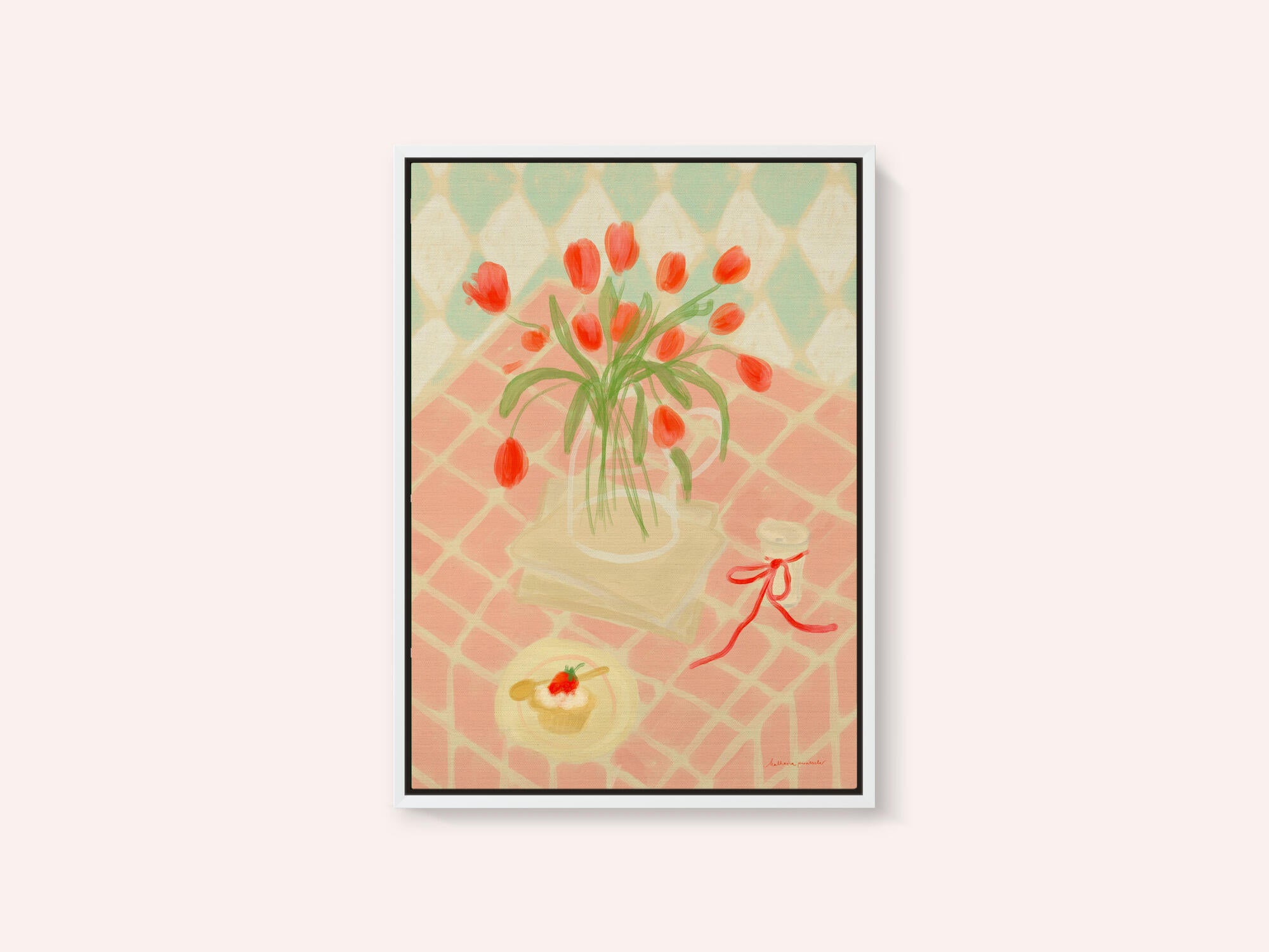 Red Tulips Summer Picnic