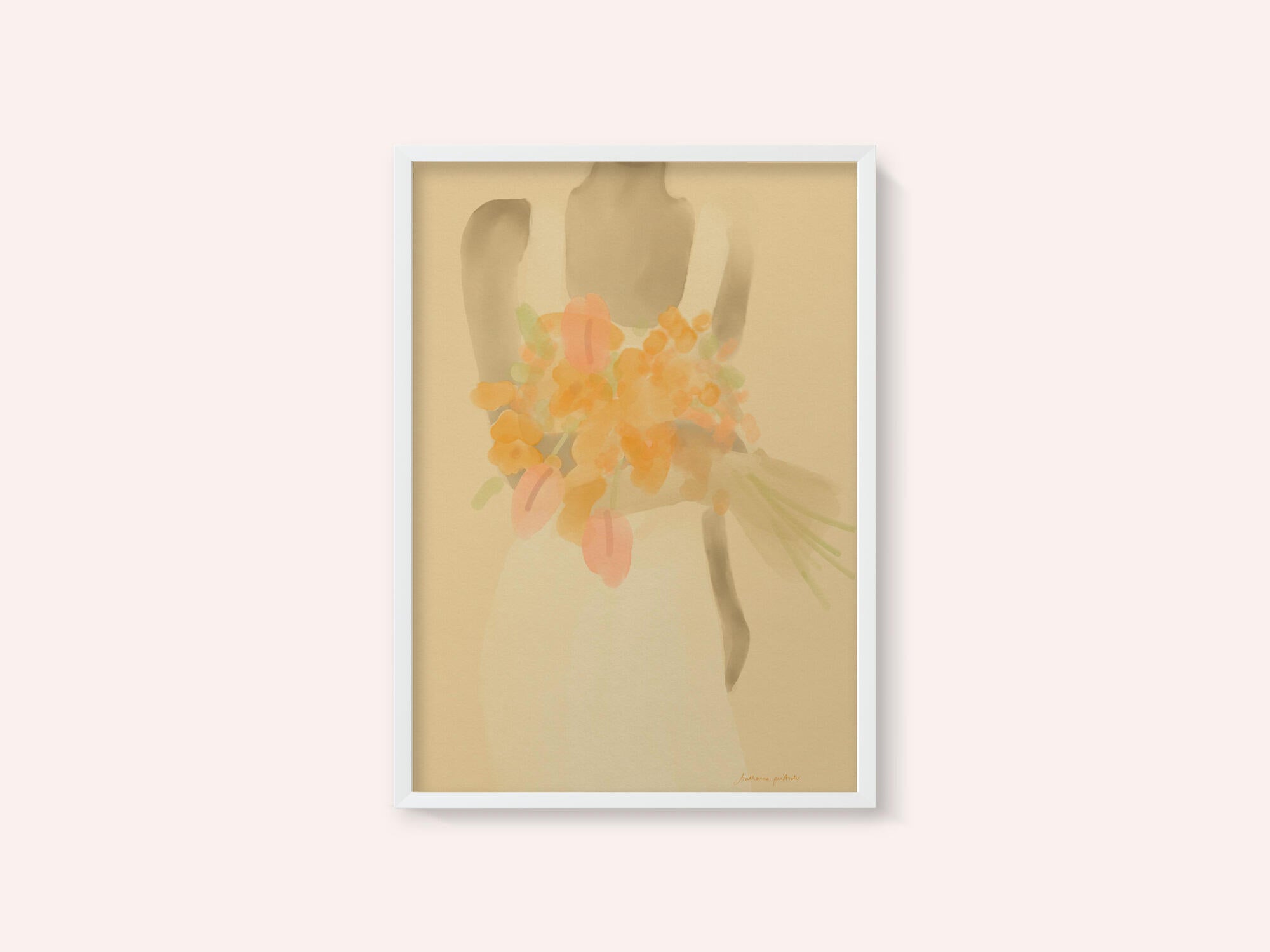 Girl With Orange Flowers