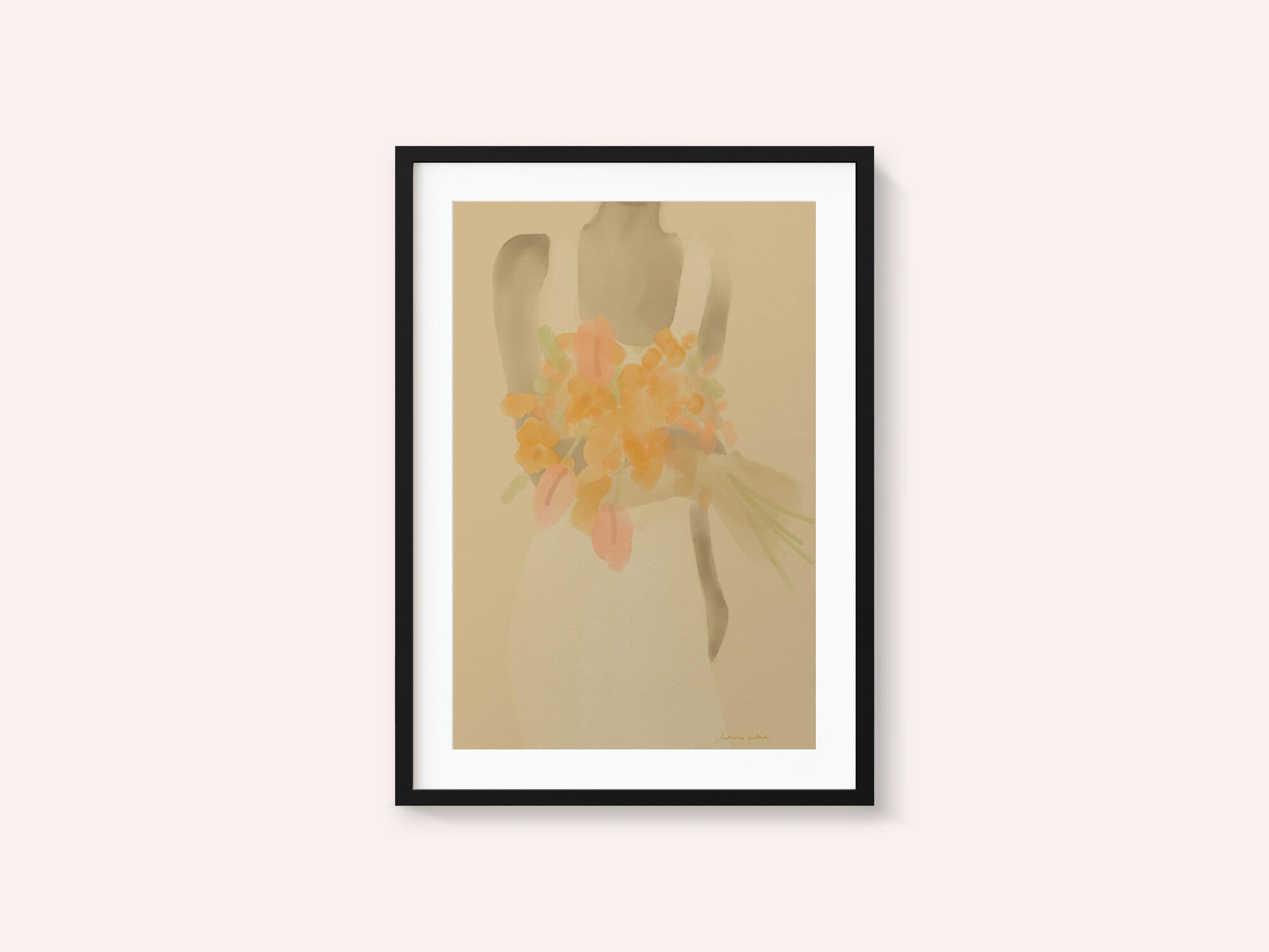 Girl With Orange Flowers