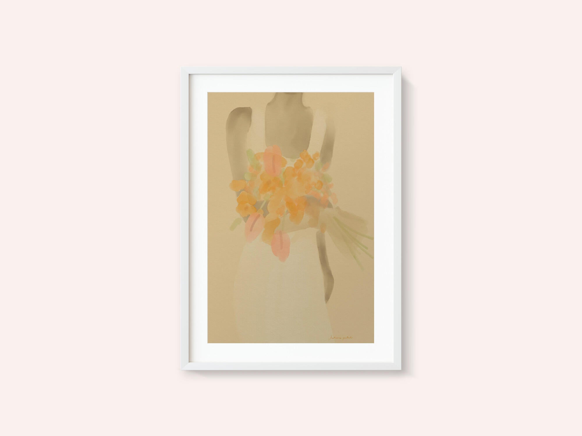 Girl With Orange Flowers