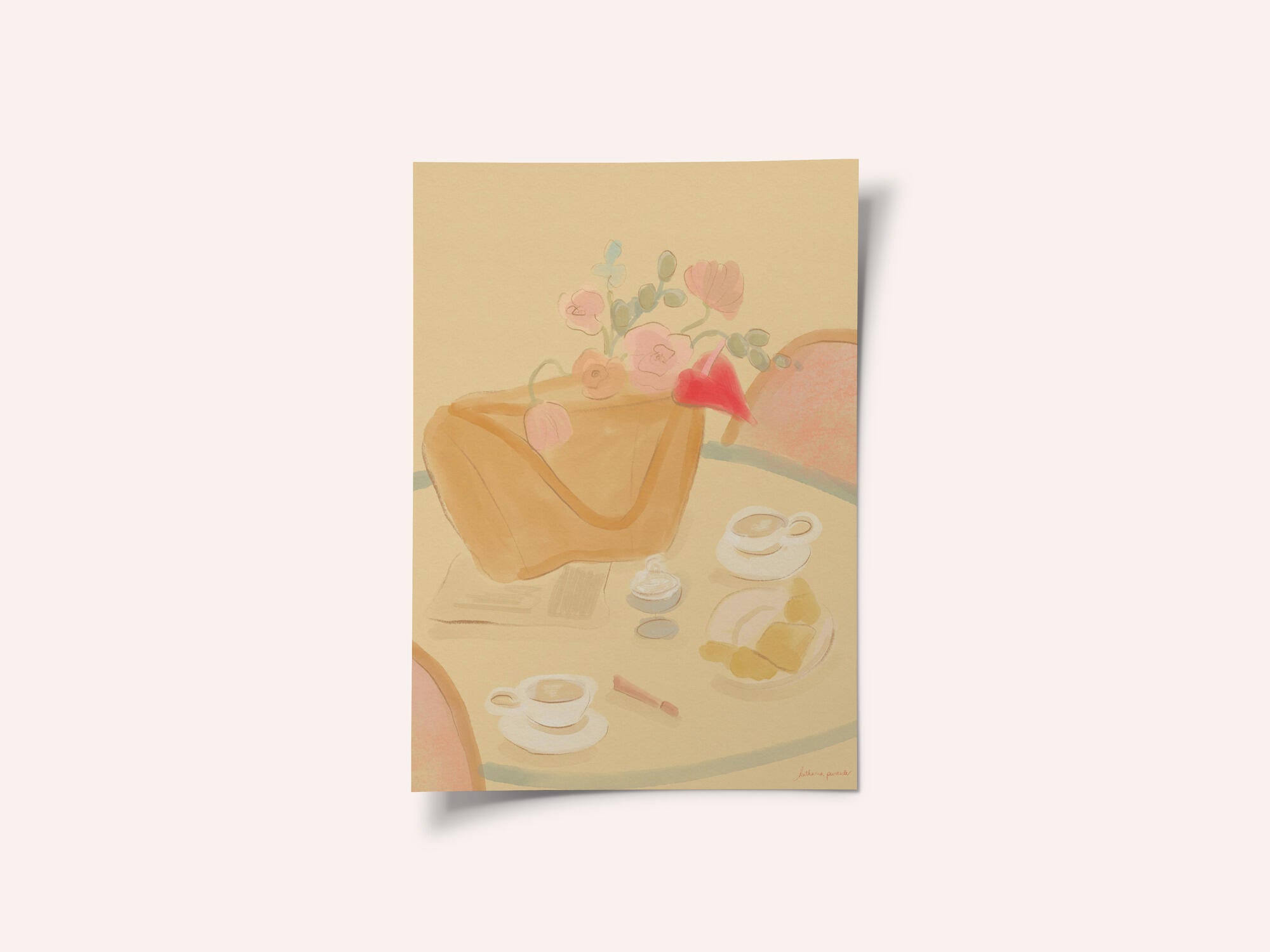 Coffee Date With Flowers