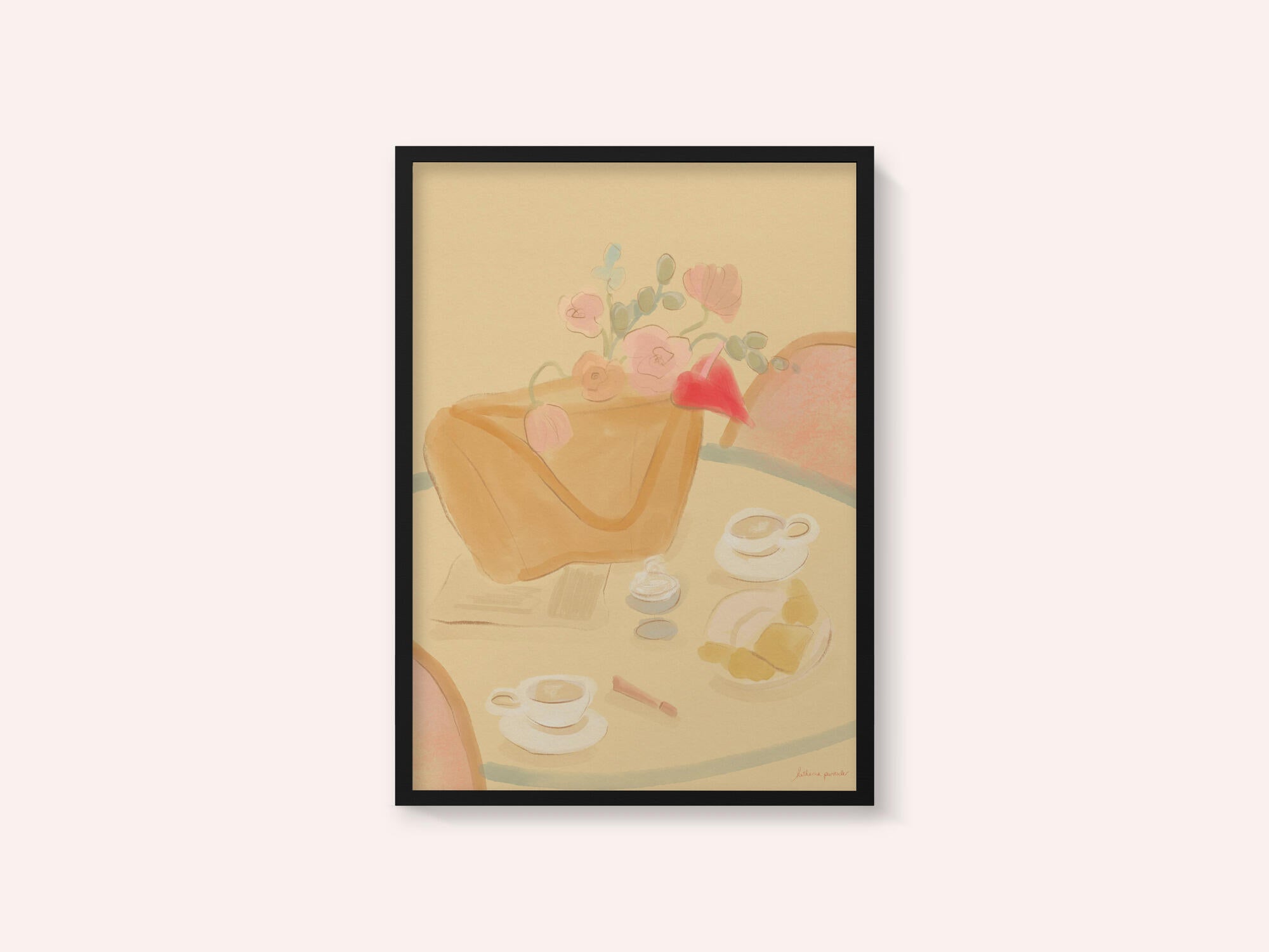 Coffee Date With Flowers
