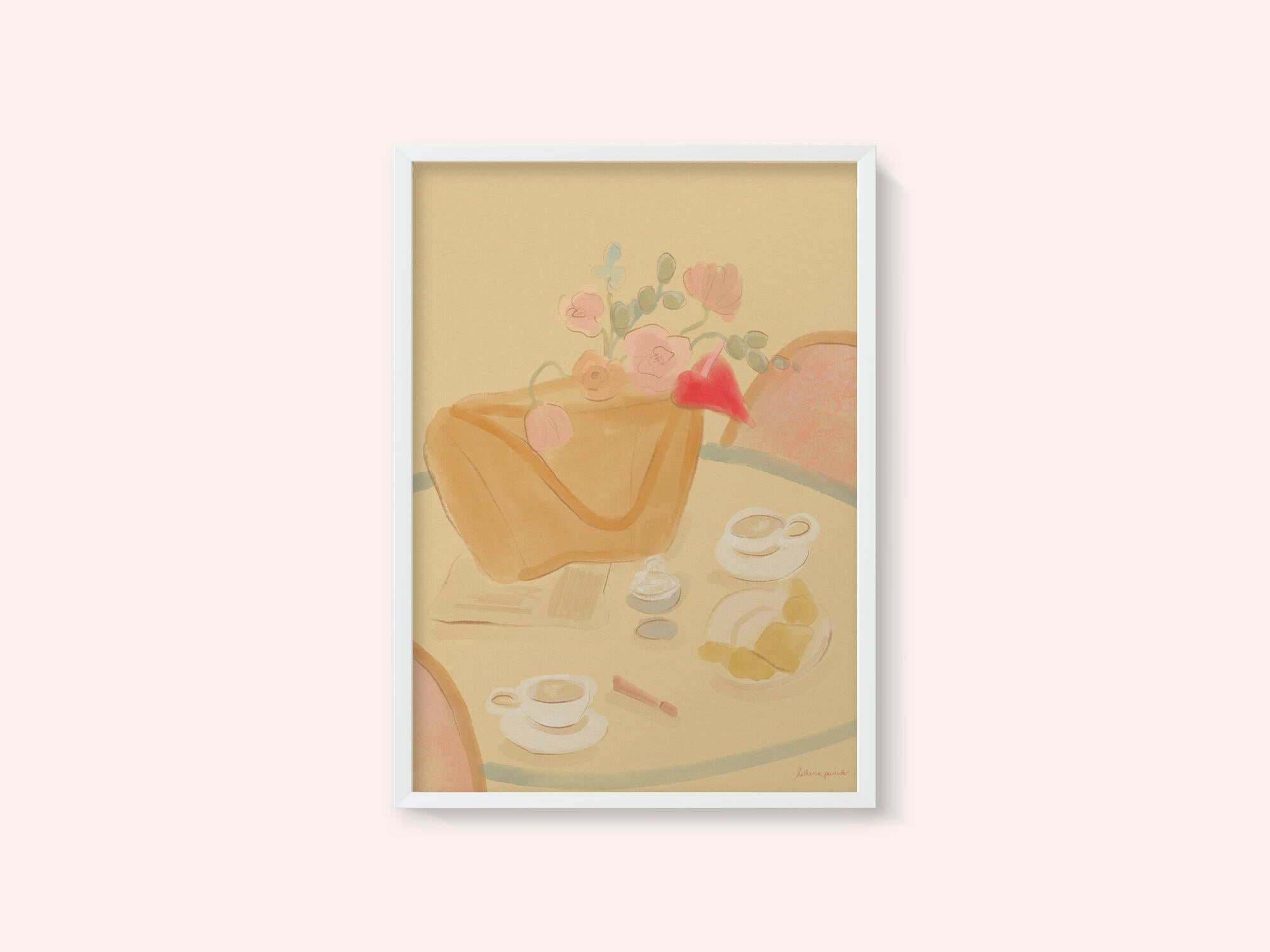 Coffee Date With Flowers