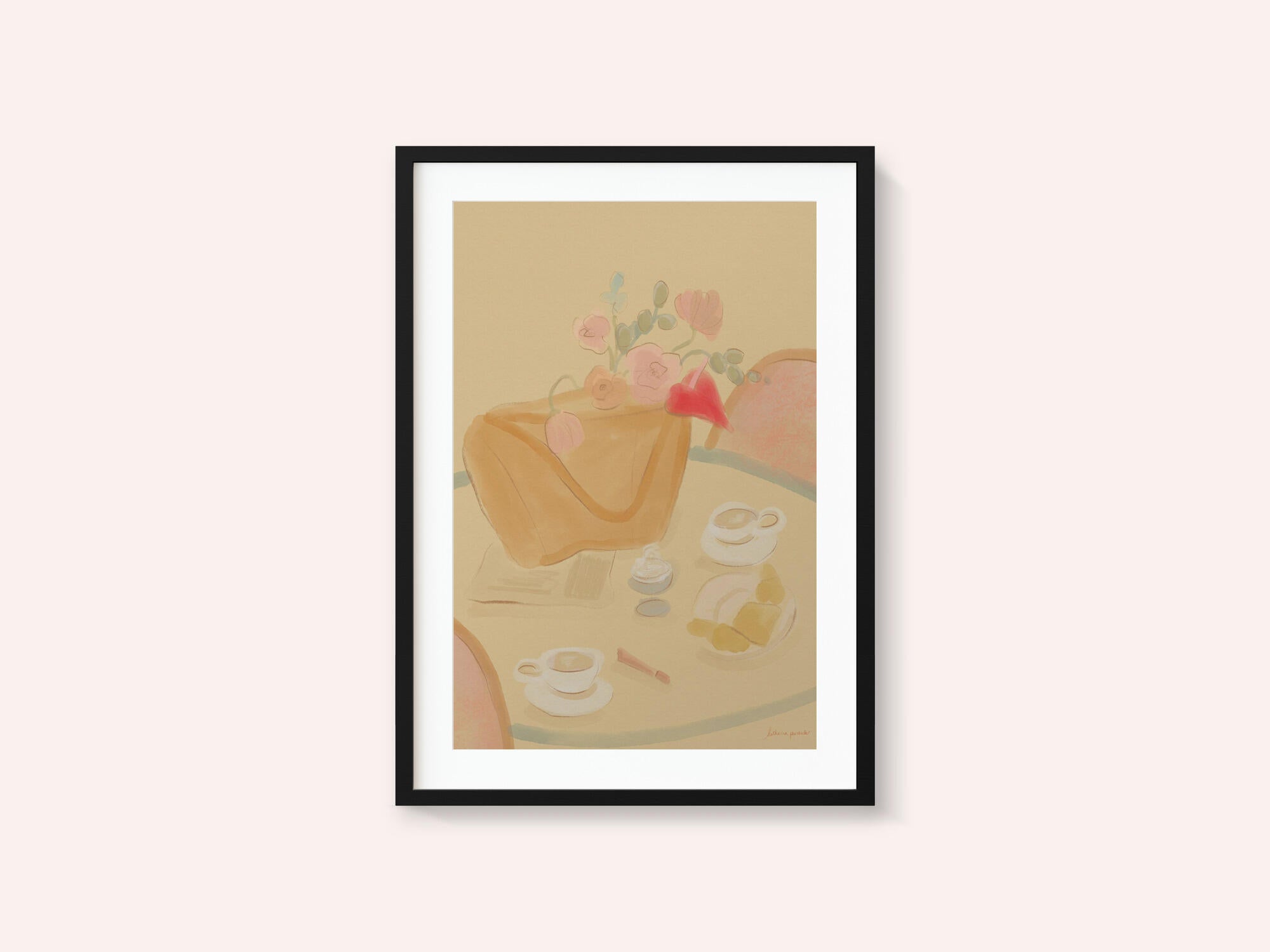 Coffee Date With Flowers