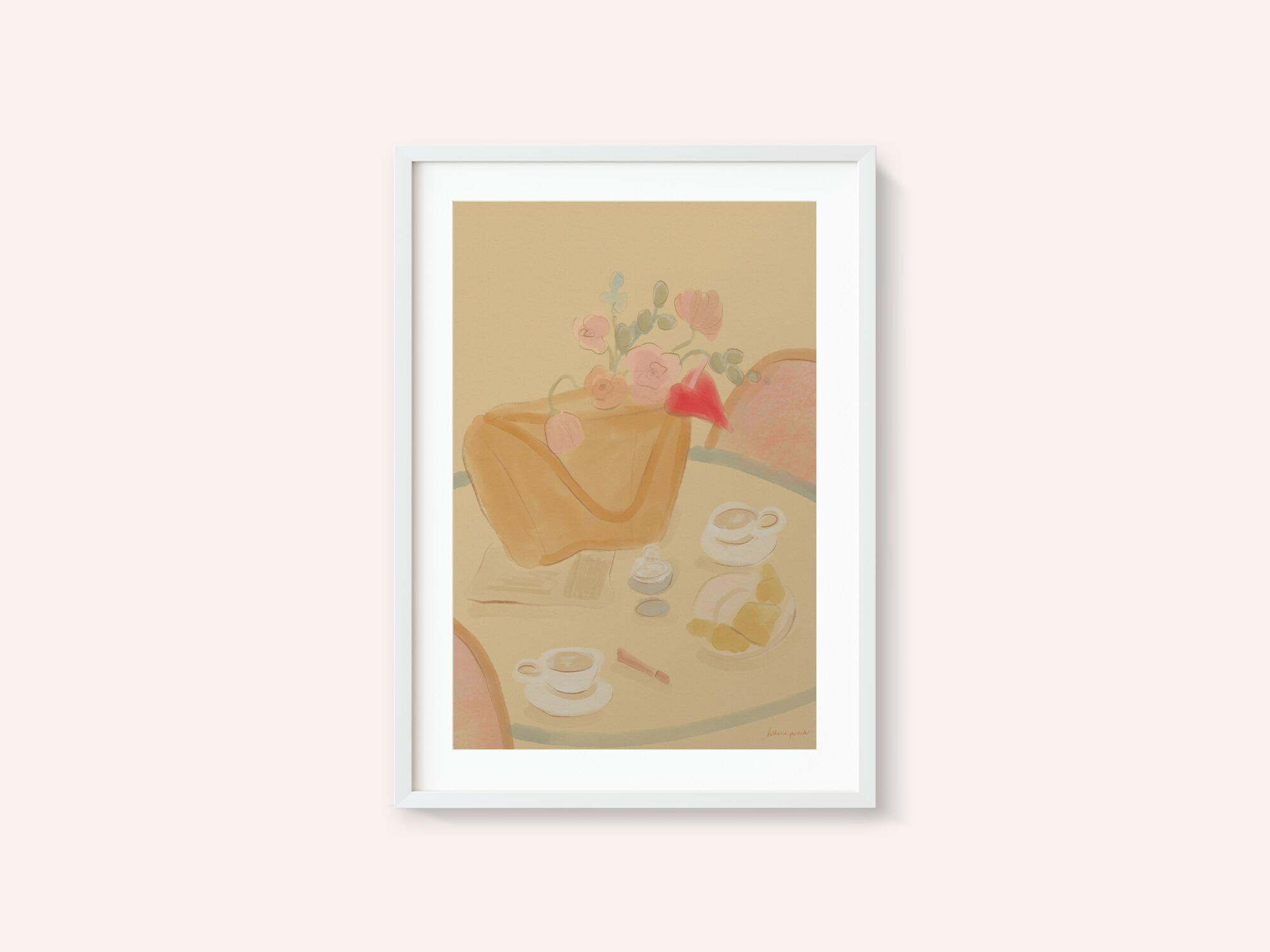 Coffee Date With Flowers