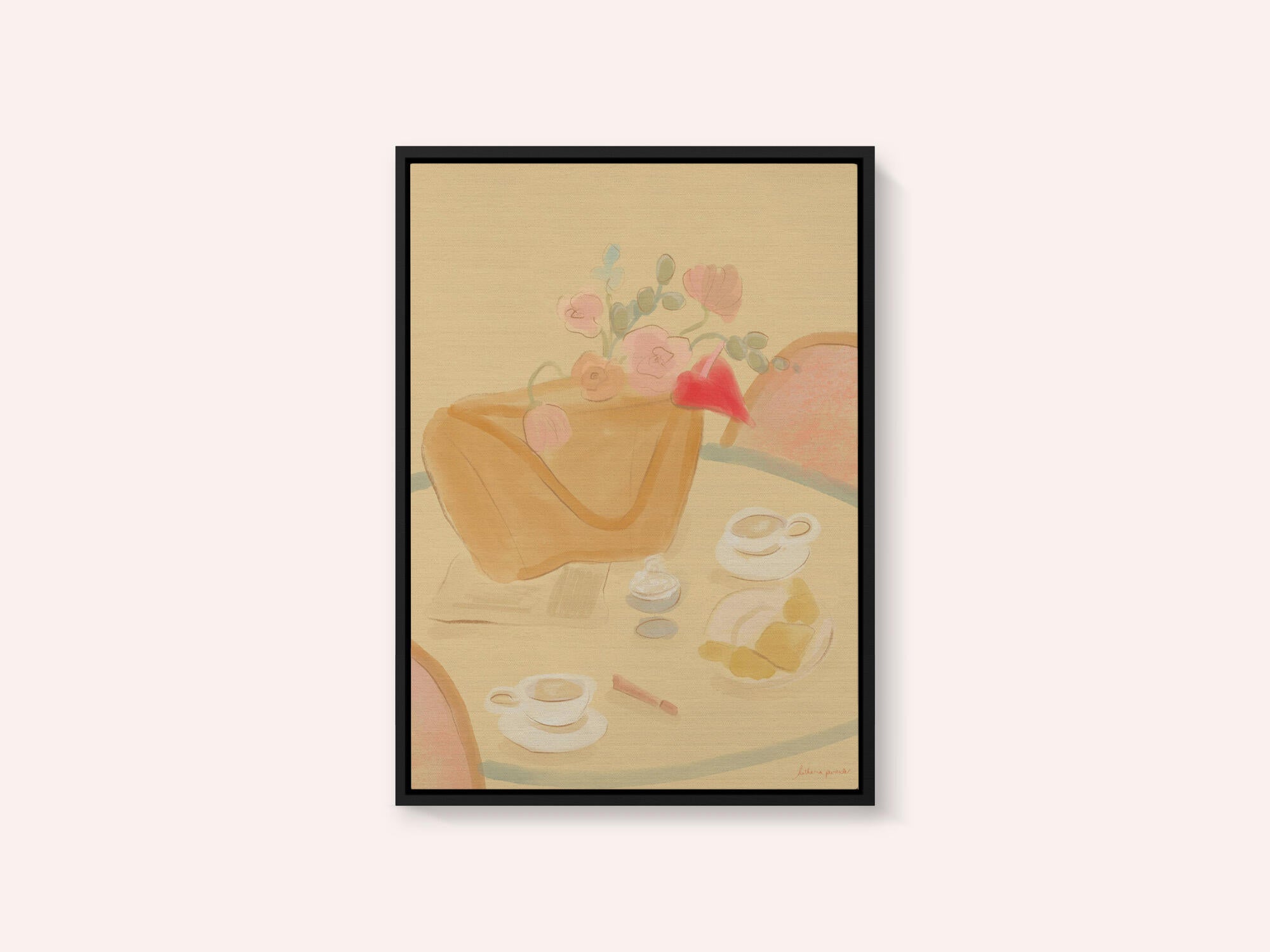 Coffee Date With Flowers