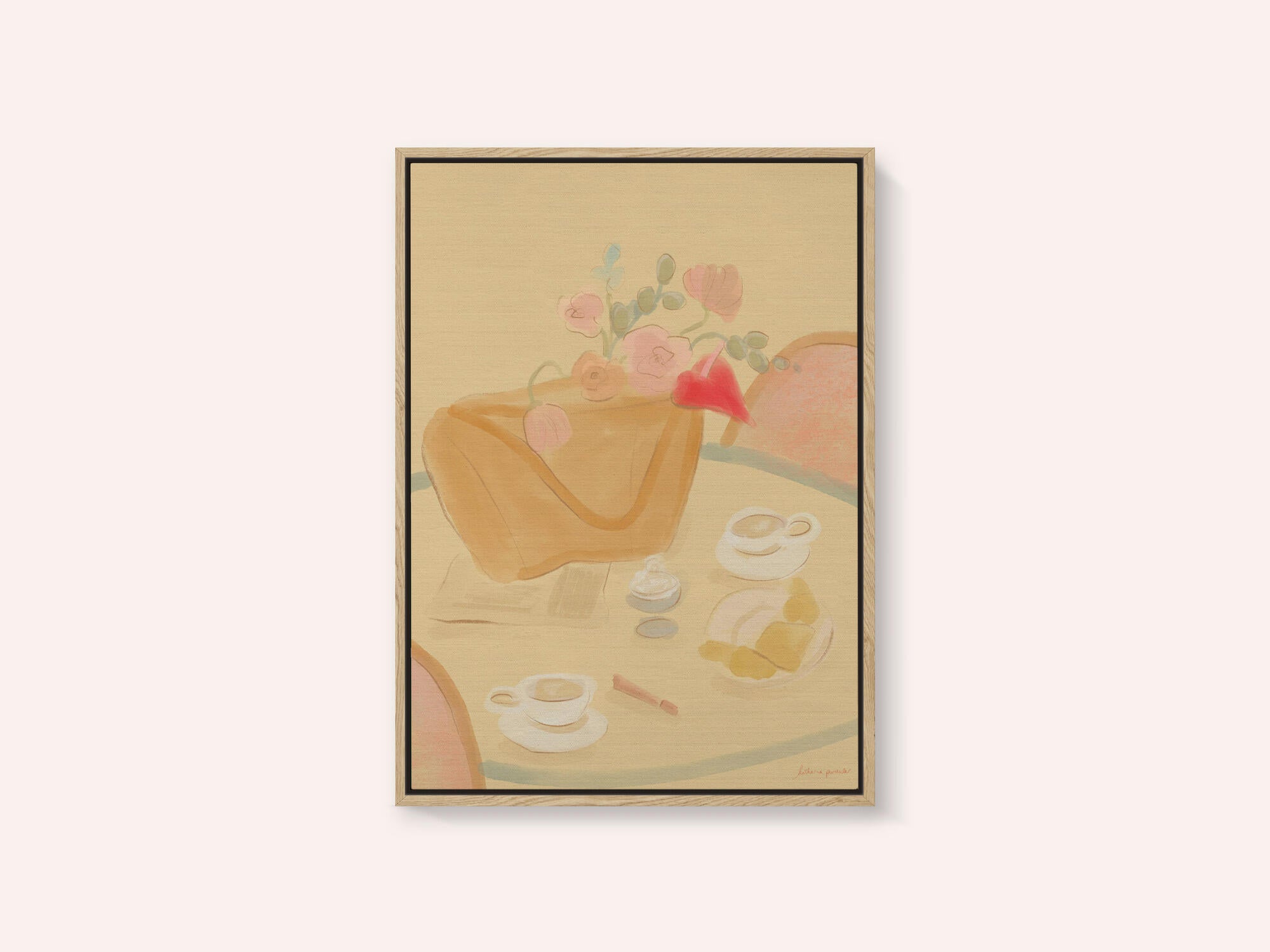 Coffee Date With Flowers