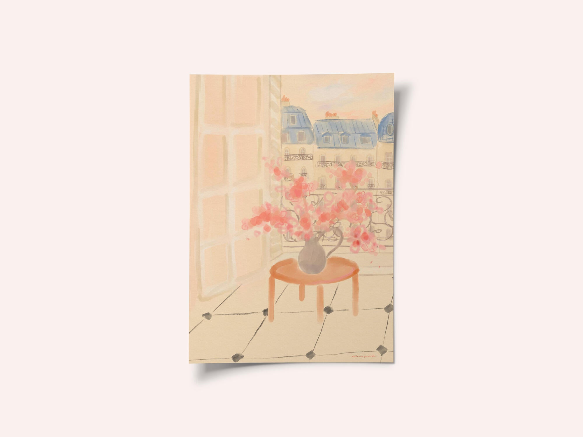 Cherry Blossoms In Parisian Apartment
