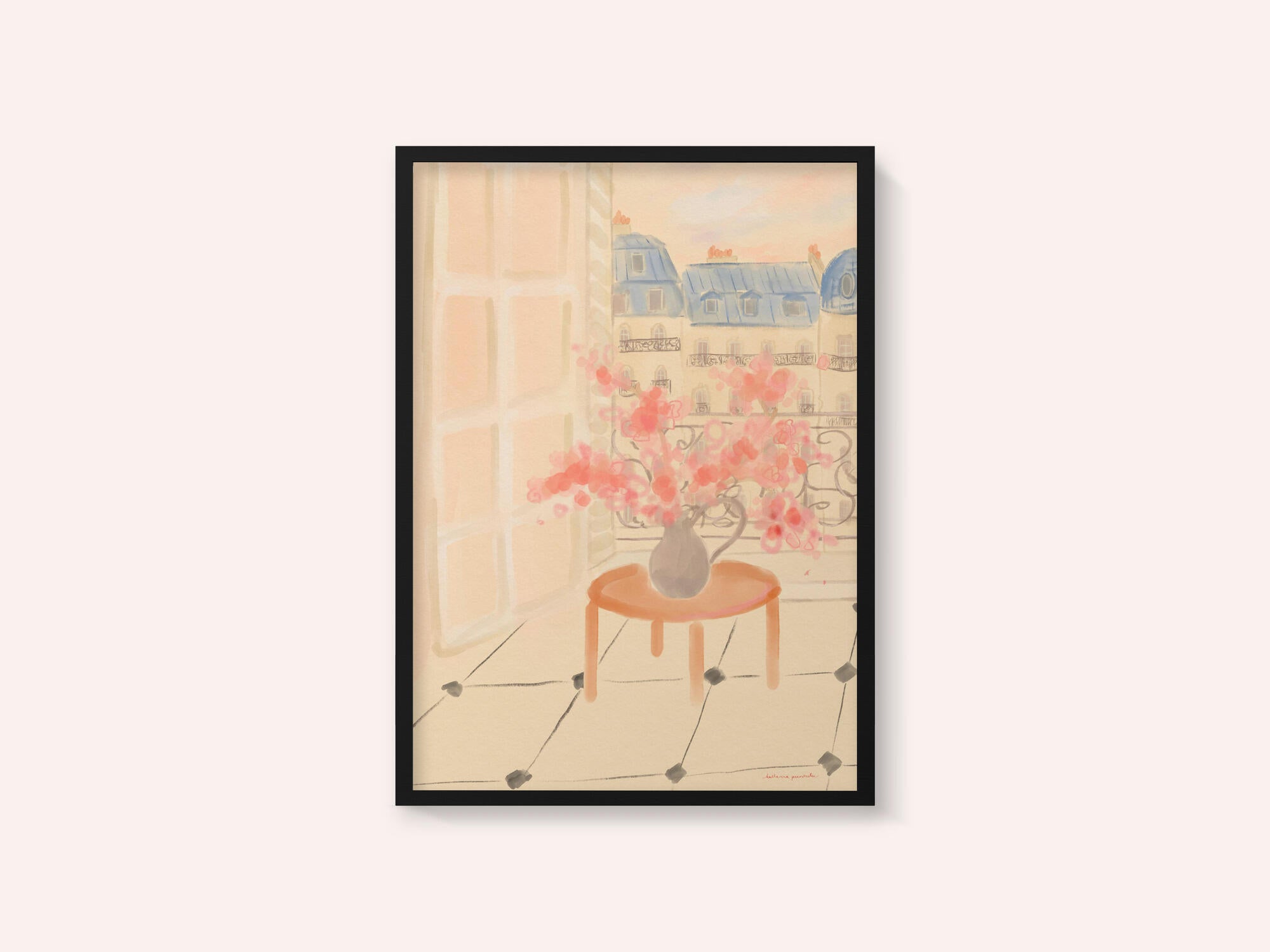 Cherry Blossoms In Parisian Apartment