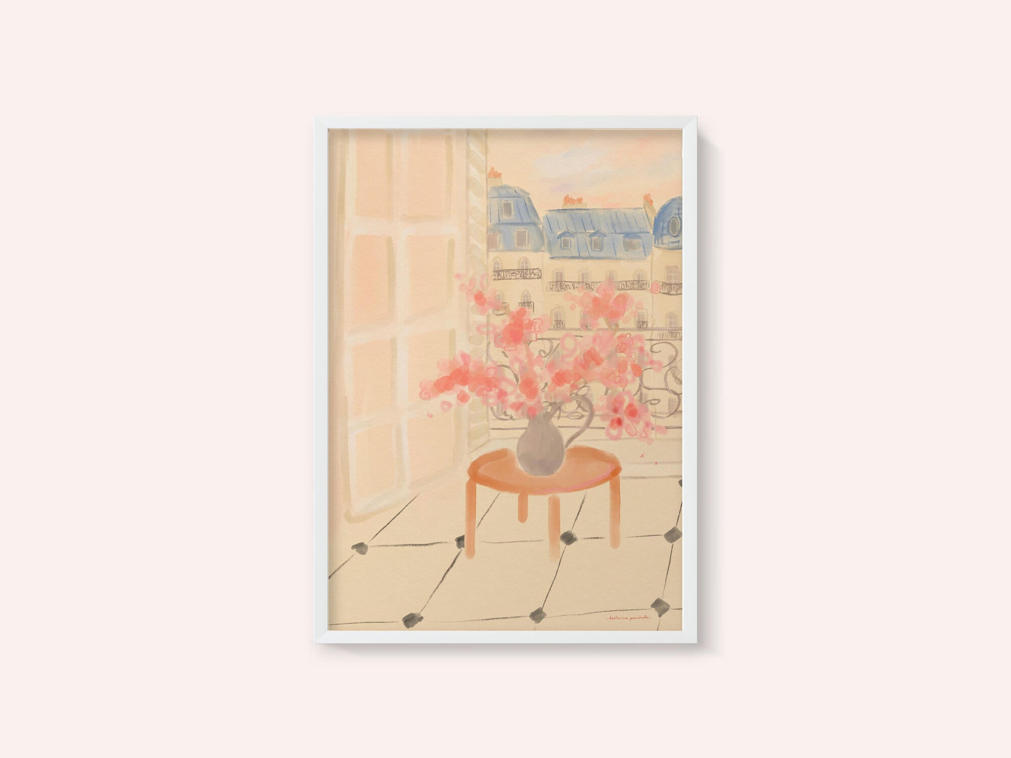 Cherry Blossoms In Parisian Apartment