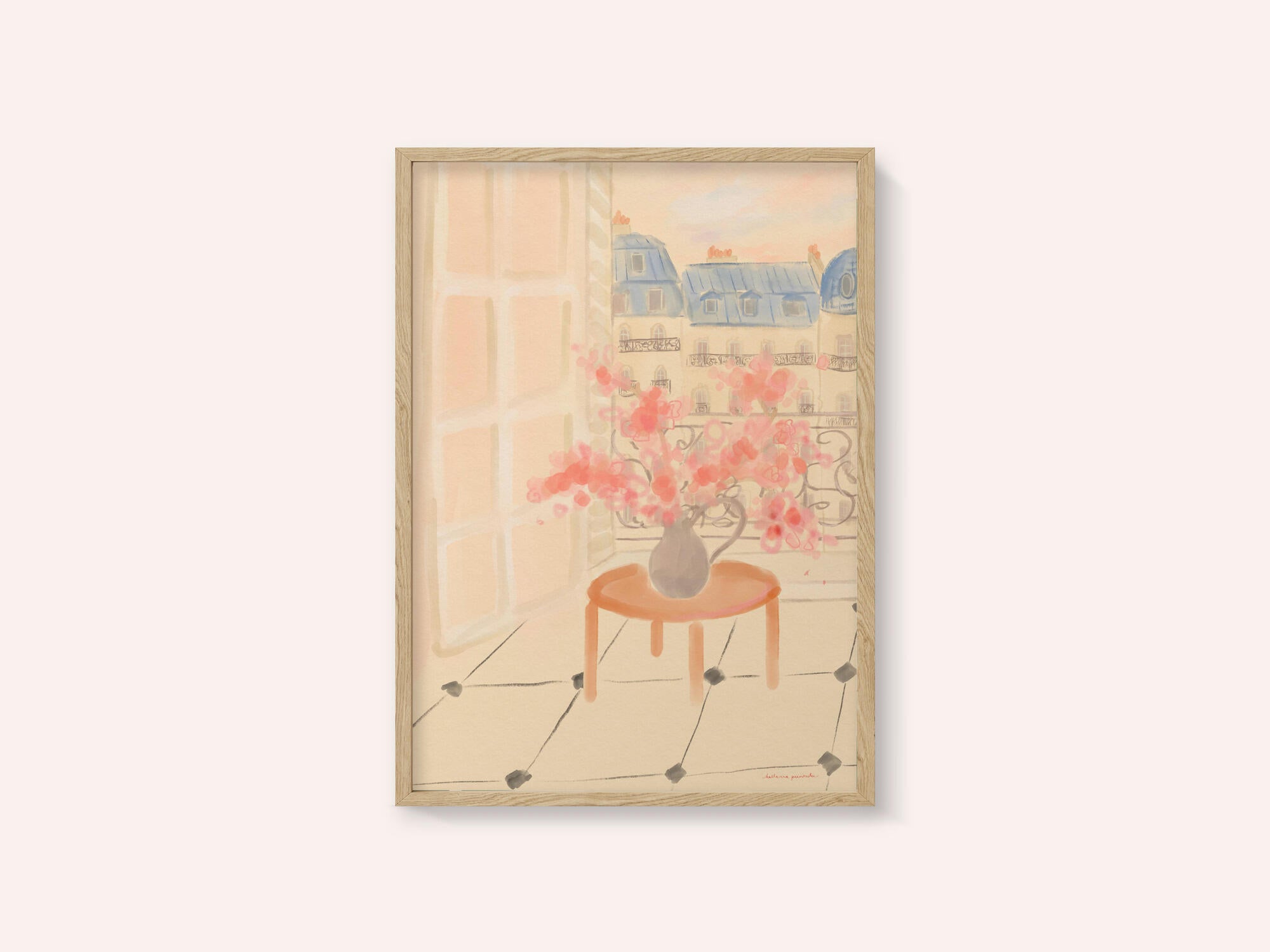 Cherry Blossoms In Parisian Apartment