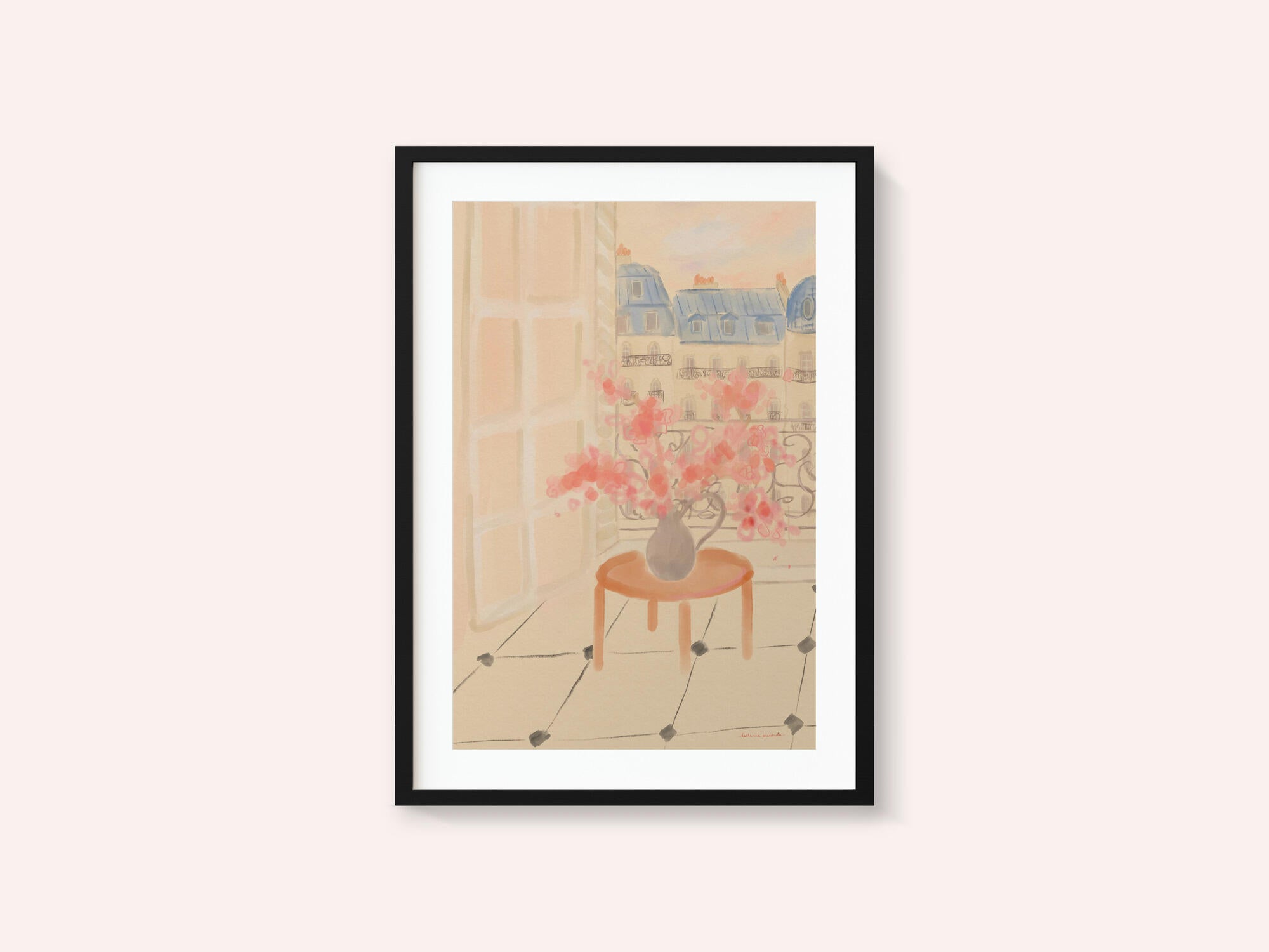 Cherry Blossoms In Parisian Apartment