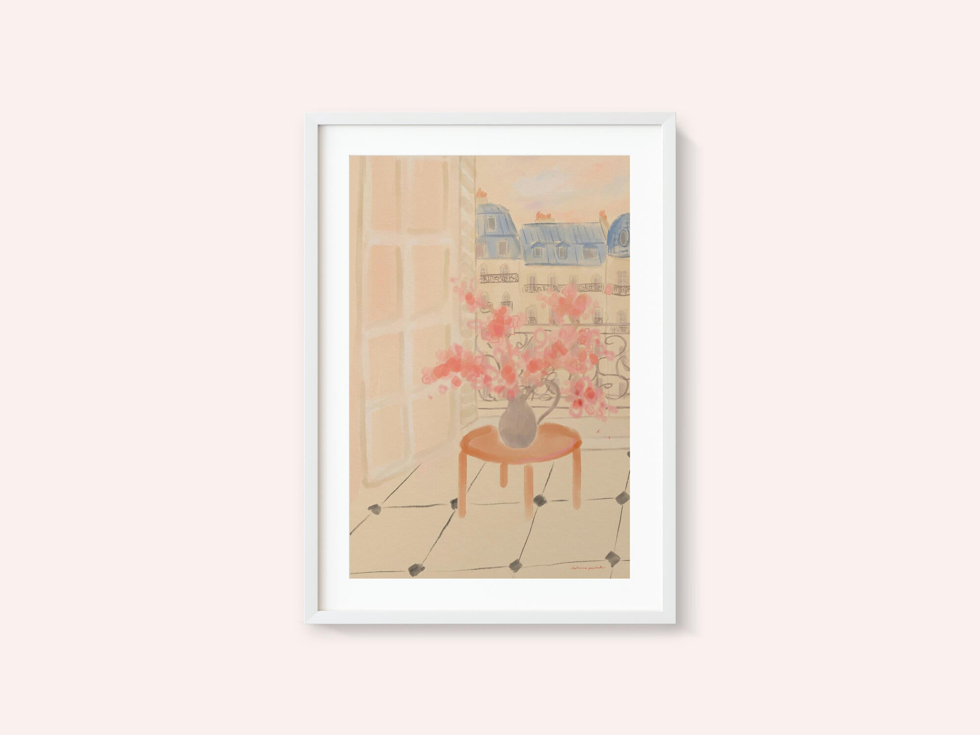 Cherry Blossoms In Parisian Apartment