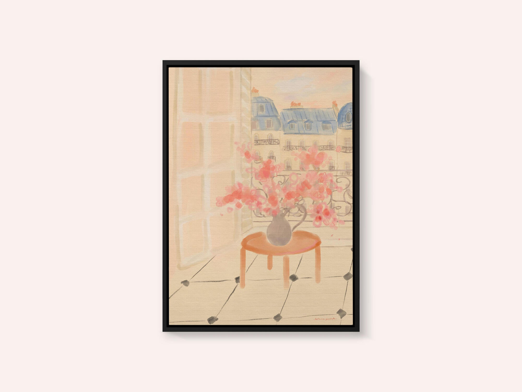 Cherry Blossoms In Parisian Apartment