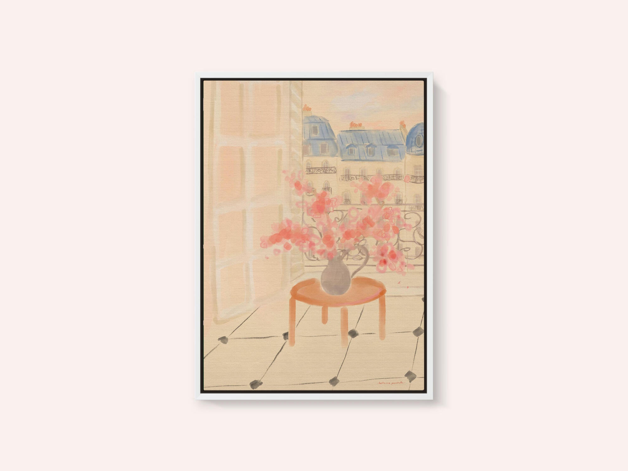 Cherry Blossoms In Parisian Apartment