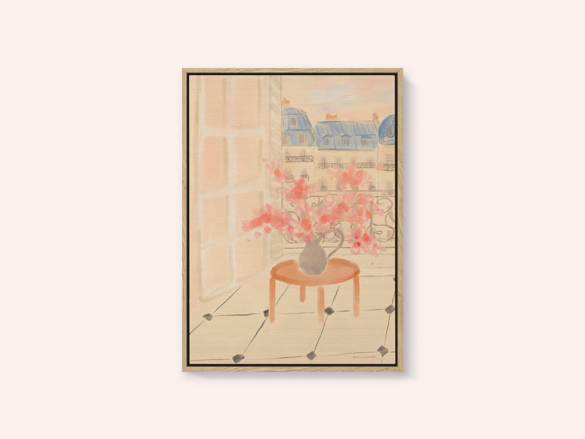 Cherry Blossoms In Parisian Apartment