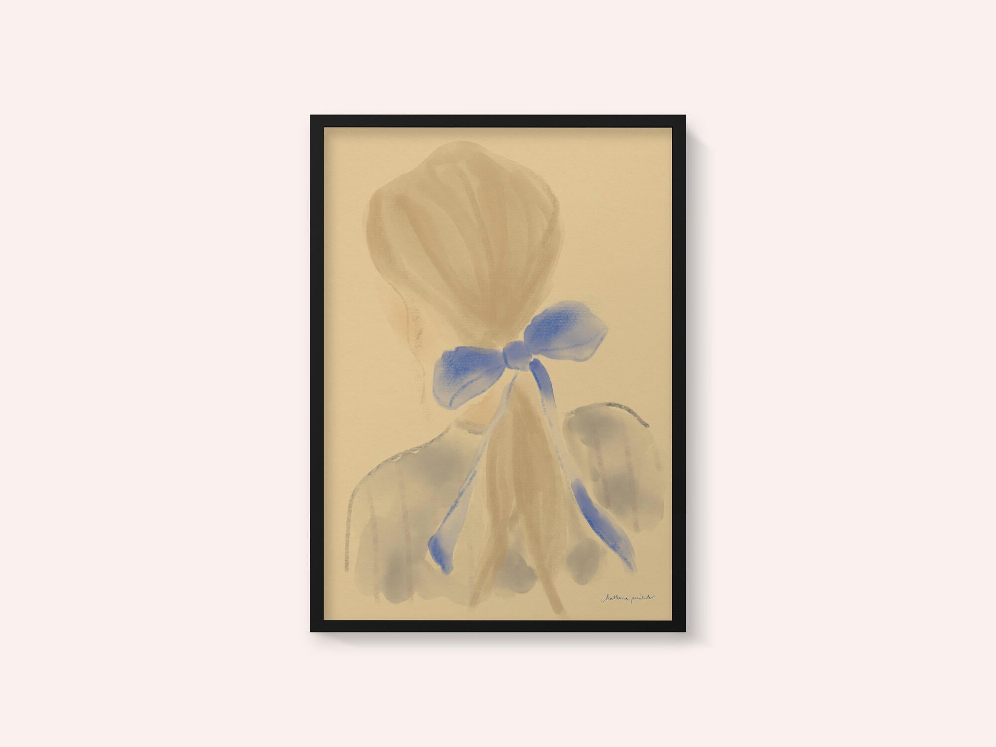 Girl With A Blue Hair Ribbon