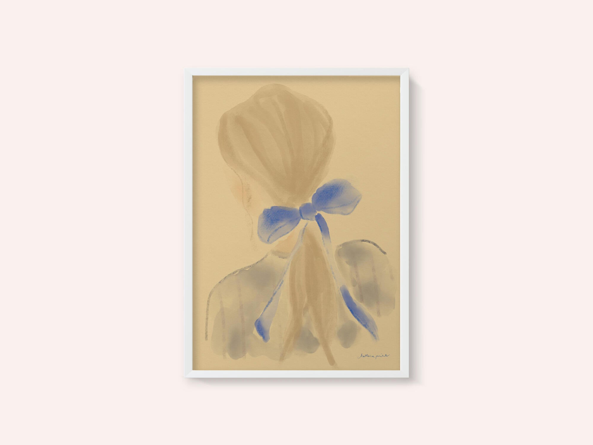 Girl With A Blue Hair Ribbon
