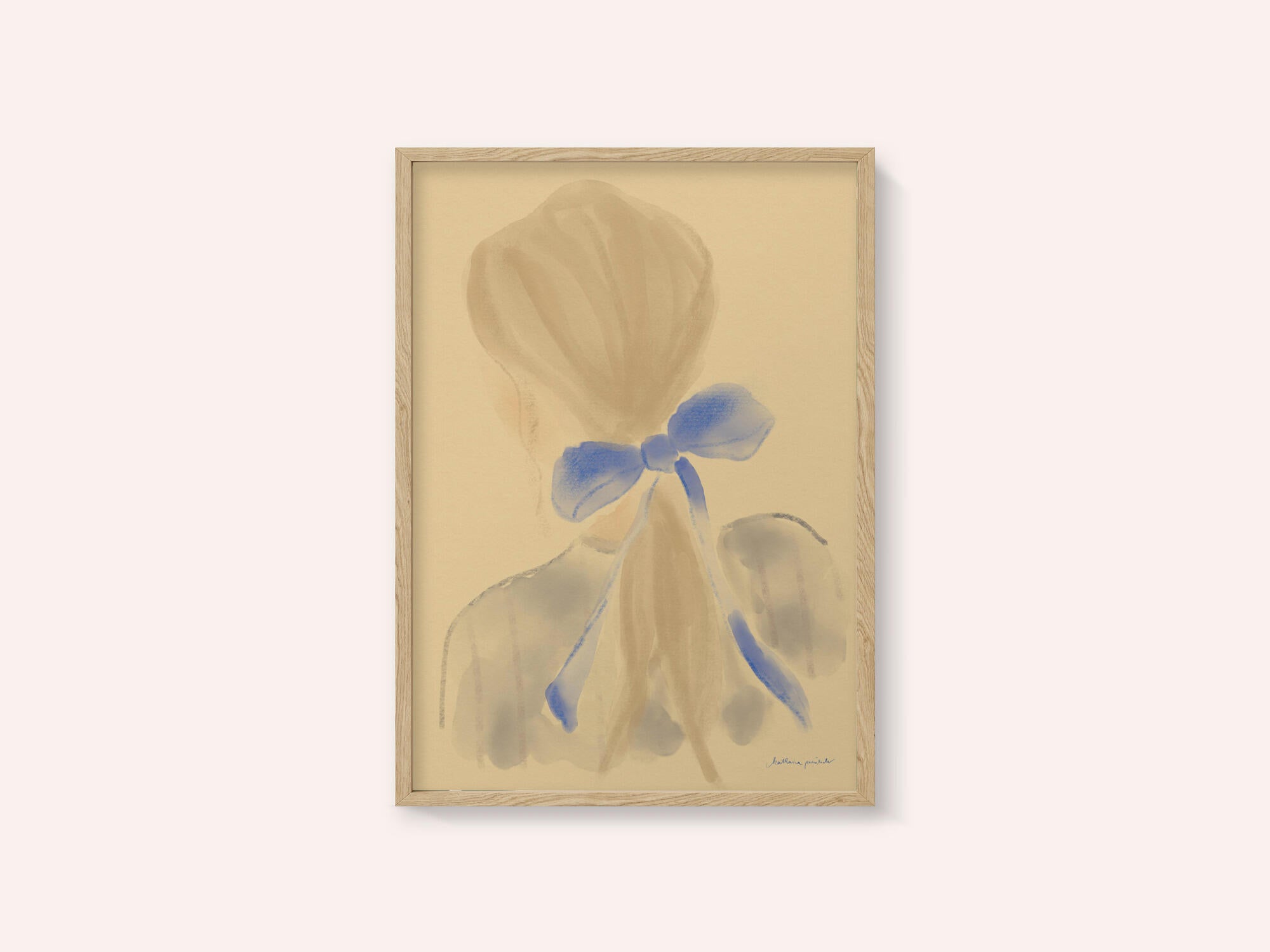 Girl With A Blue Hair Ribbon