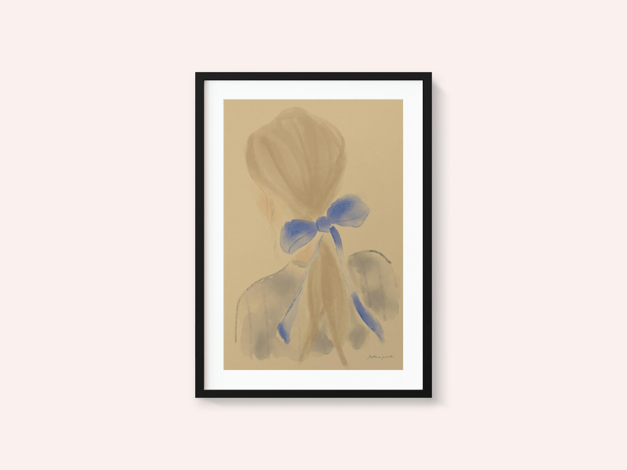 Girl With A Blue Hair Ribbon