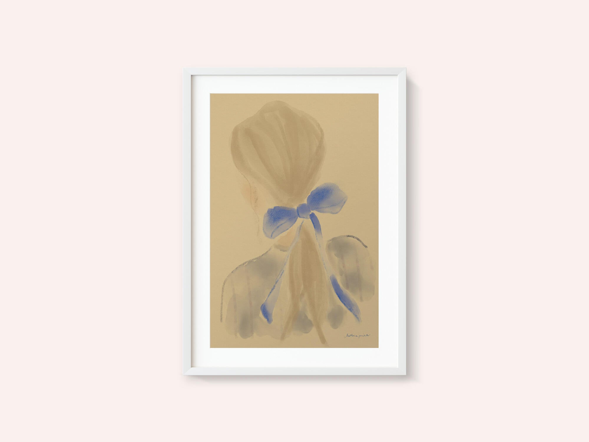 Girl With A Blue Hair Ribbon