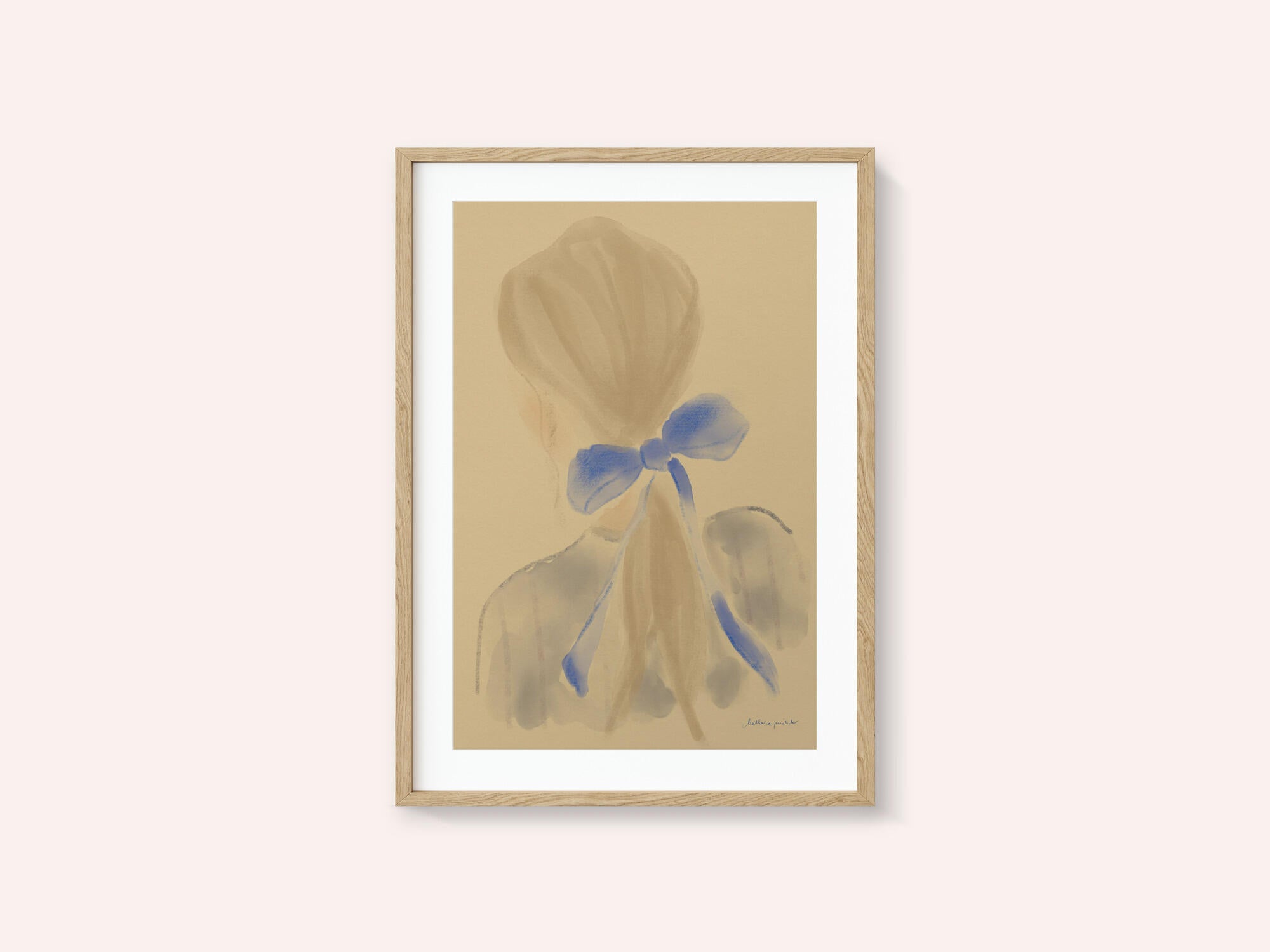 Girl With A Blue Hair Ribbon