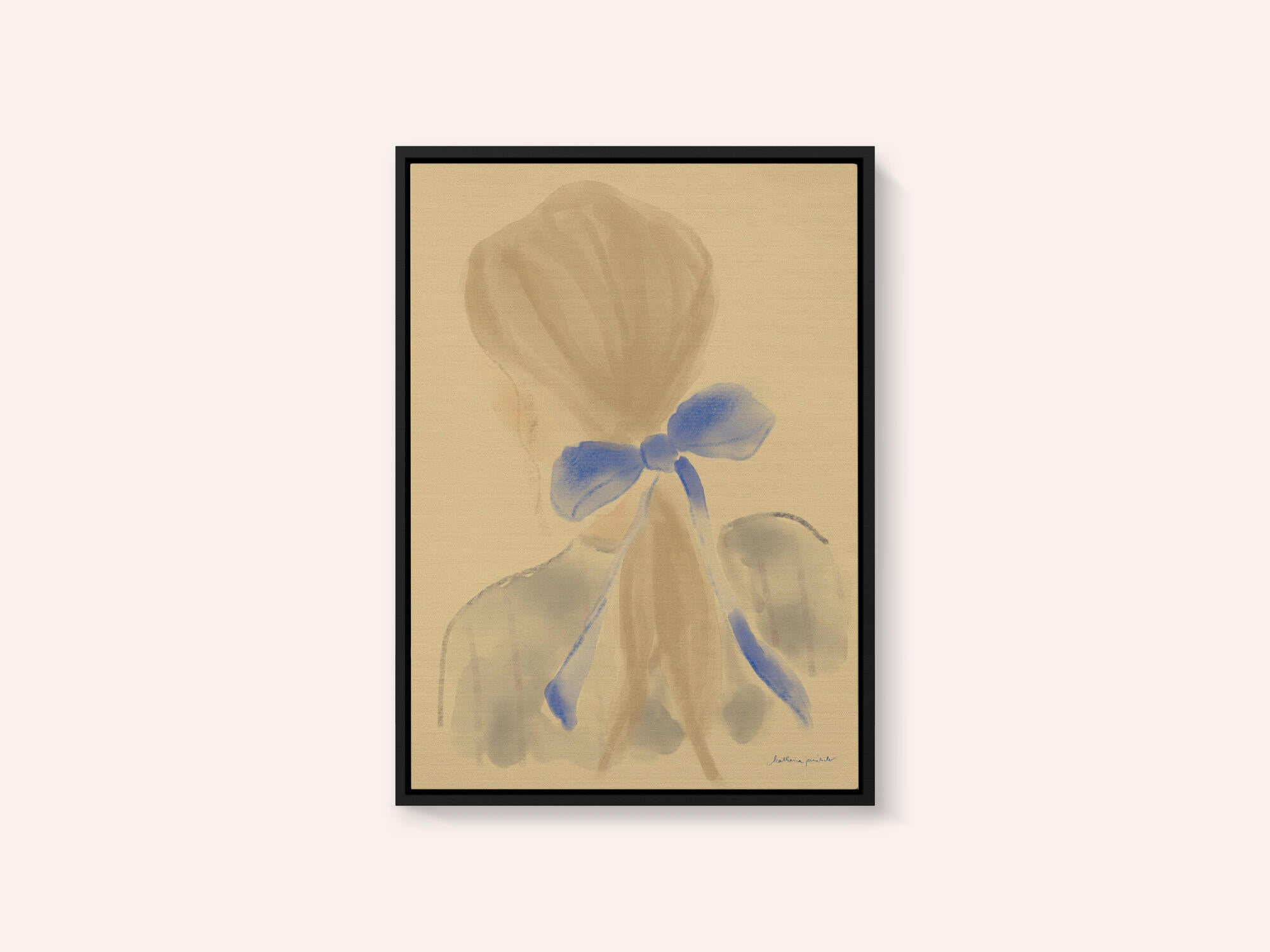 Girl With A Blue Hair Ribbon