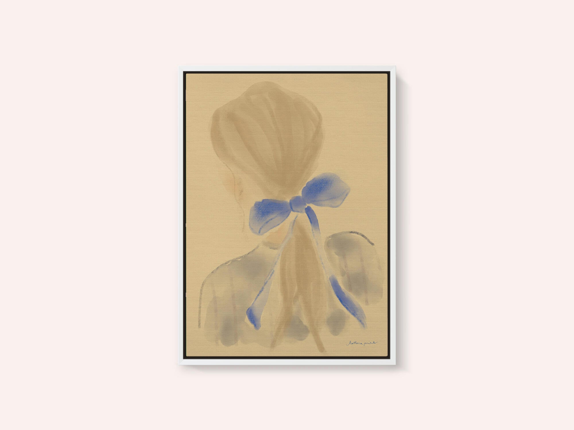 Girl With A Blue Hair Ribbon