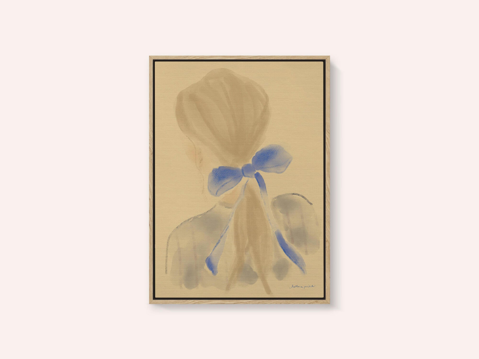 Girl With A Blue Hair Ribbon