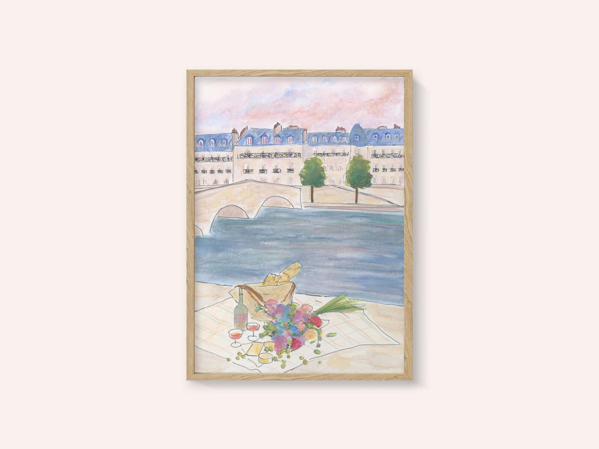 Paris Picnic At the Seine