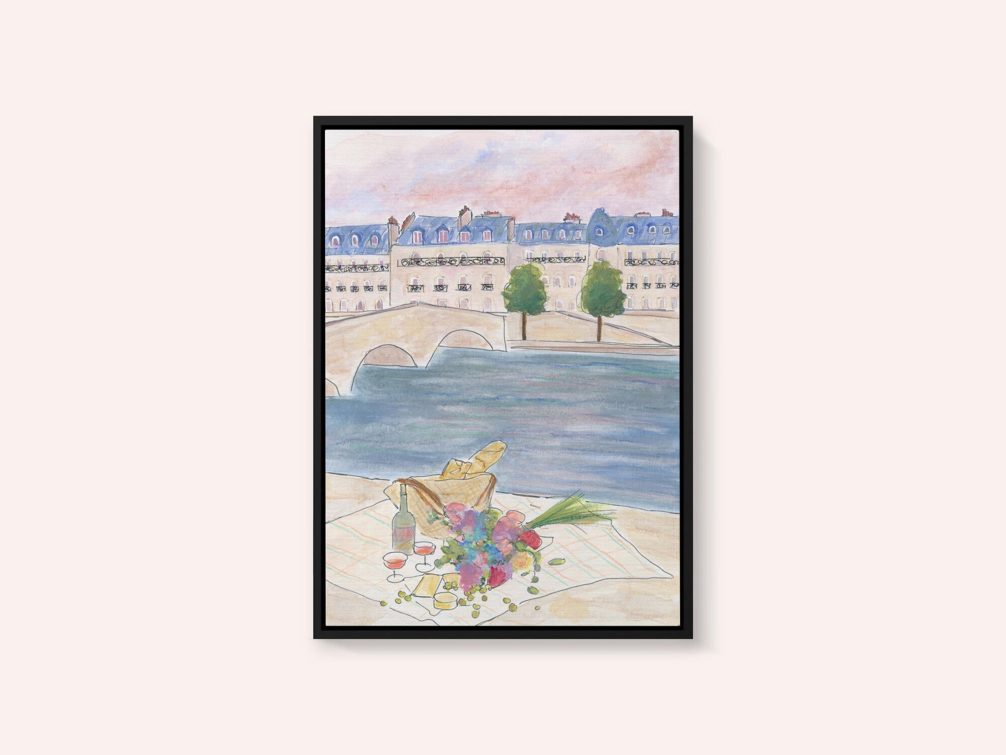 Paris Picnic At the Seine