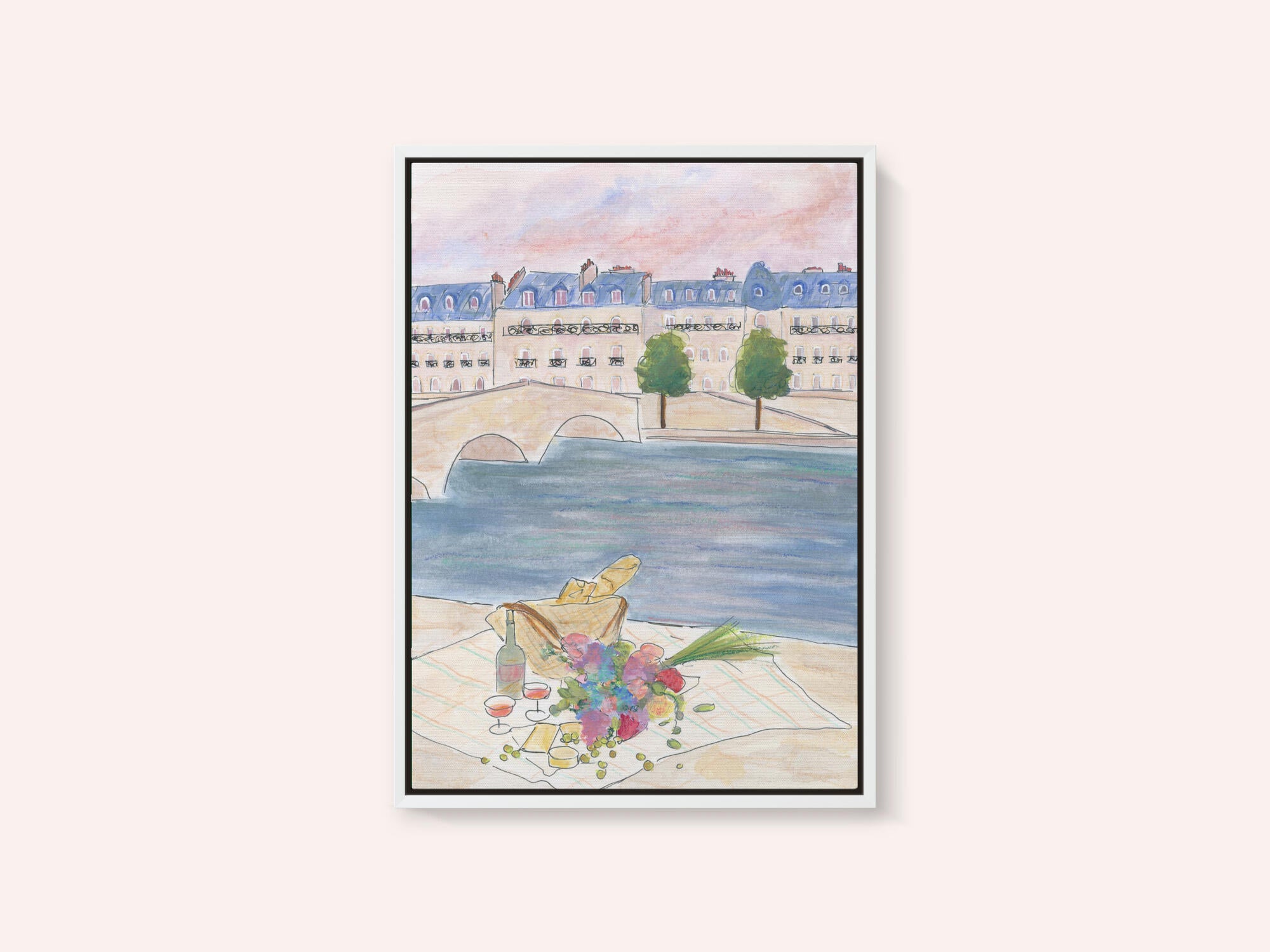 Paris Picnic At the Seine