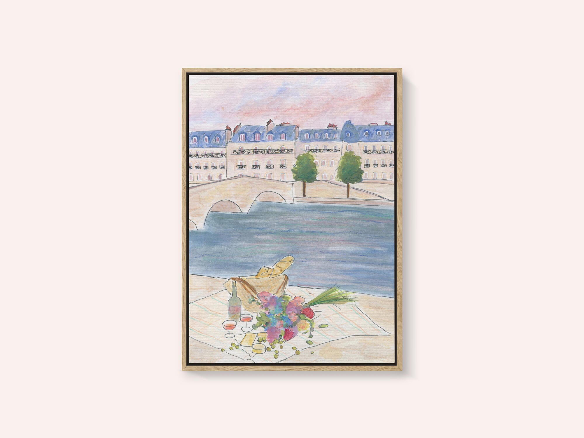 Paris Picnic At the Seine